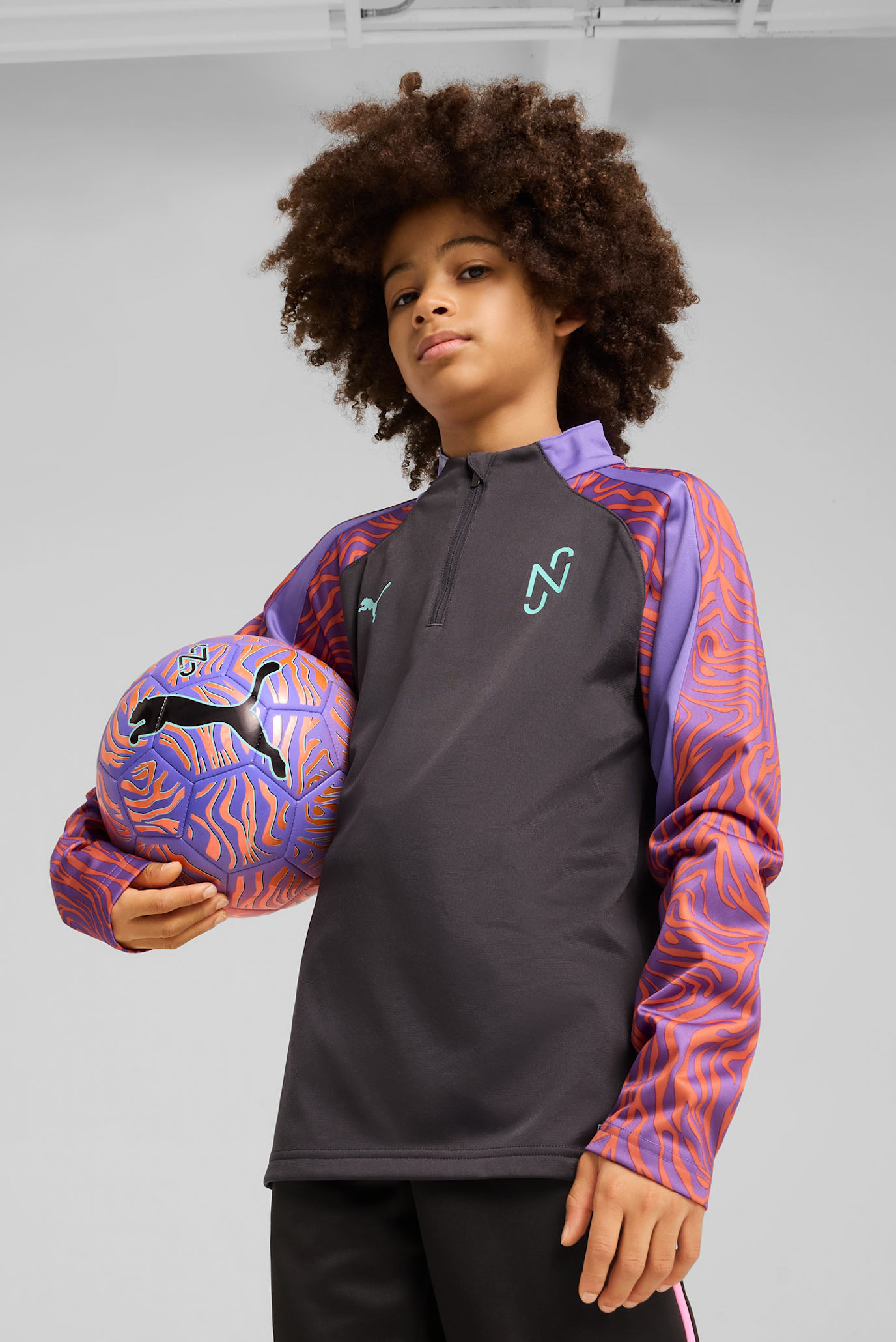 Детский лонгслив Neymar Jr Creativity Quarter-Zip Football Top Youth 1