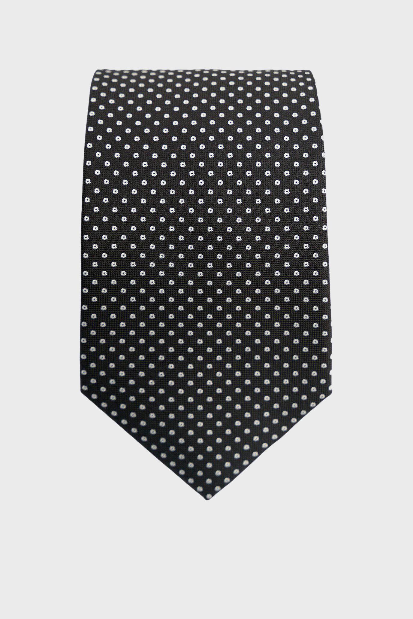 Чоловіча чорна краватка з візерунком 1