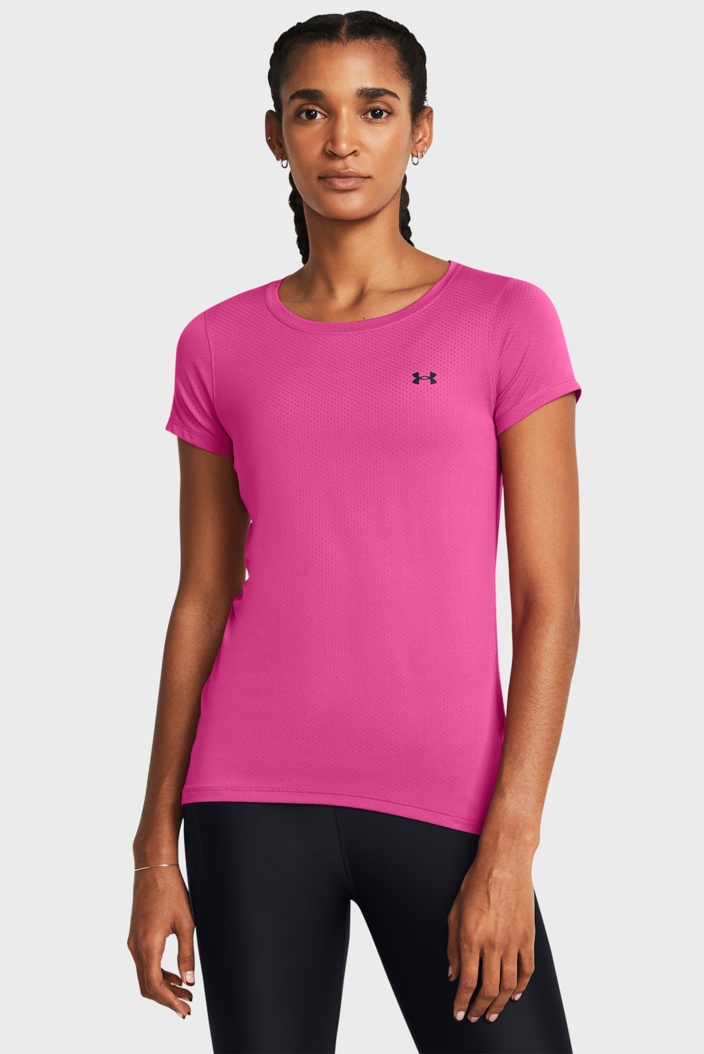 Женская розовая футболка Tech Mesh SS 1