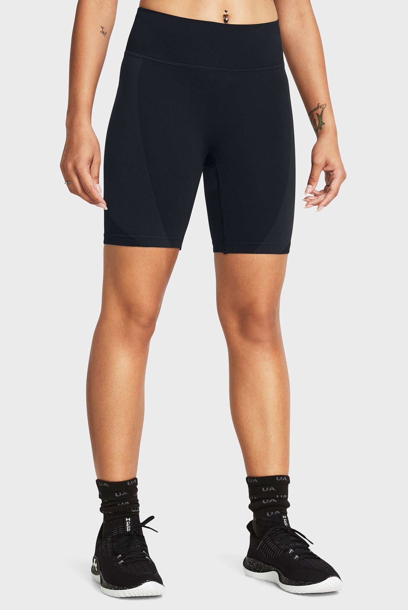 Женские черные велосипедки Vanish Elite Seamless Short Черный S Under Armour 1383626-001 Женские черные велосипедки Vanish Elite Seamless Short Черный S Under Armour 1383626-001