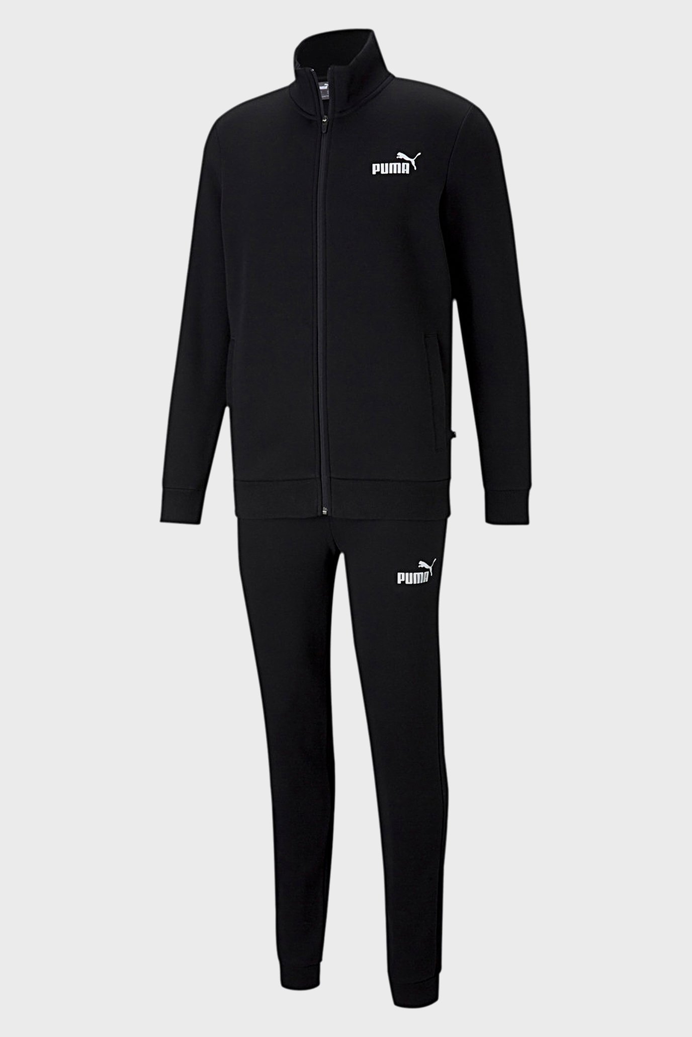 Чоловічий чорний спортивний костюм (кофта, штани) Clean Men's Tracksuit 1