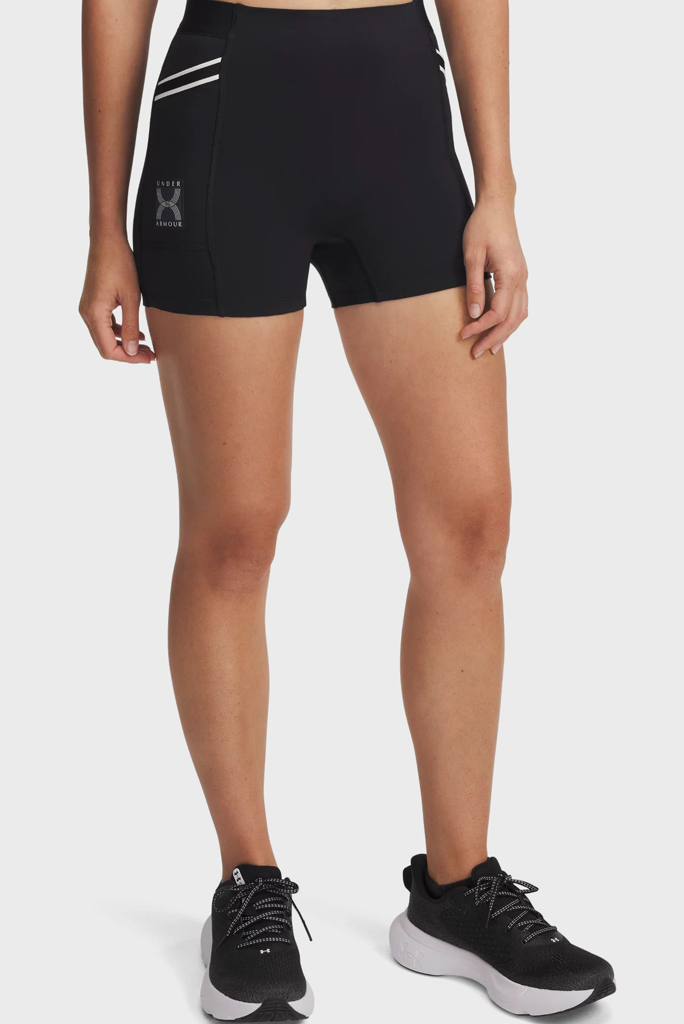 Женские черные шорты UA Run 96 Short Черный XS Under Armour 1389569-001 Женские черные шорты UA Run 96 Short Черный XS Under Armour 1389569-001