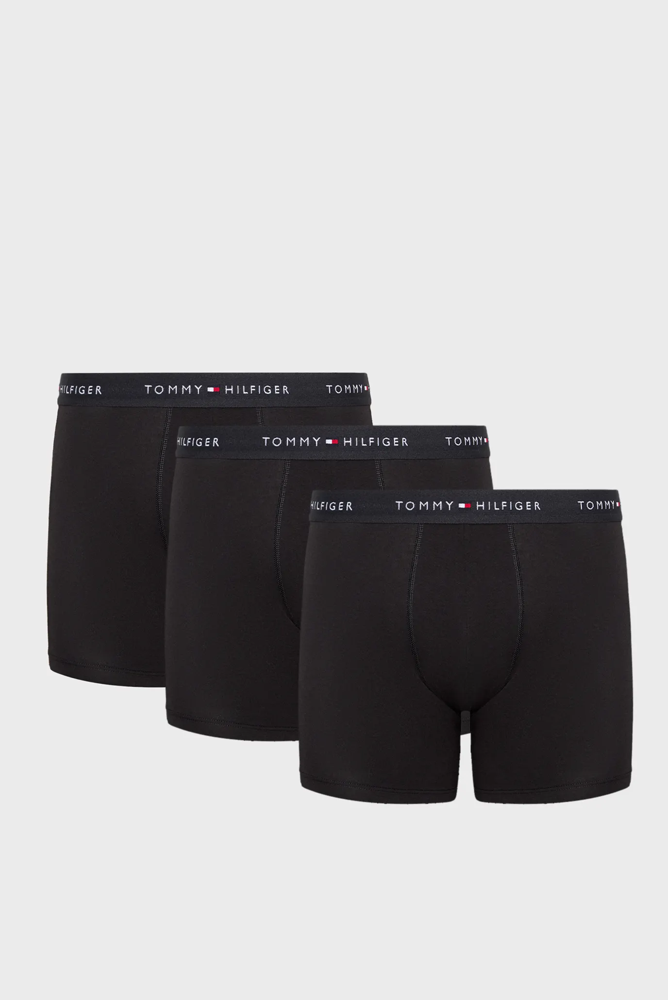 Мужские черные боксеры (3 шт) BOXER BRIEF DTM Черный M Tommy Hilfiger UM0UM03696