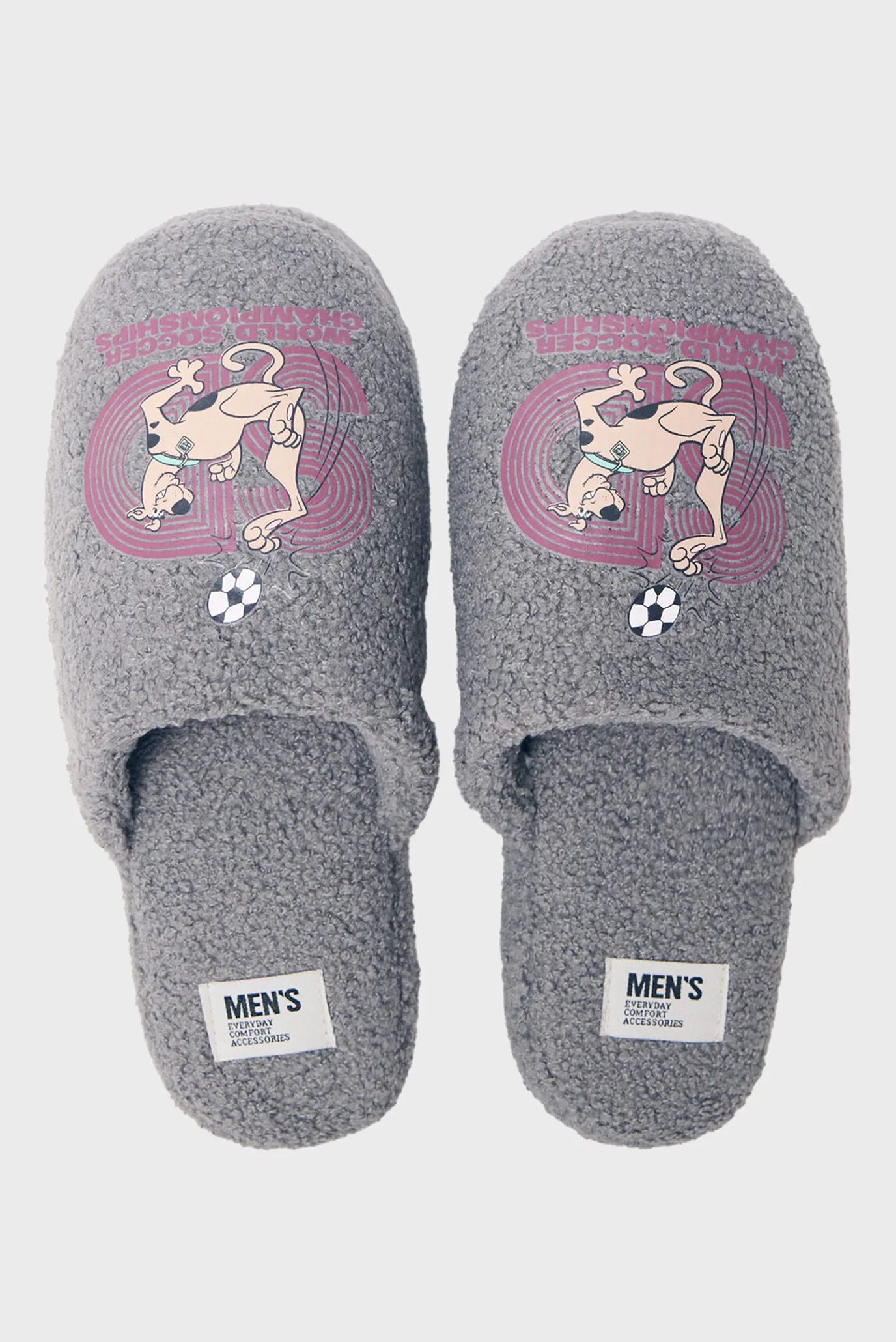 Мужские серые тапочки Scooby-Doo 4