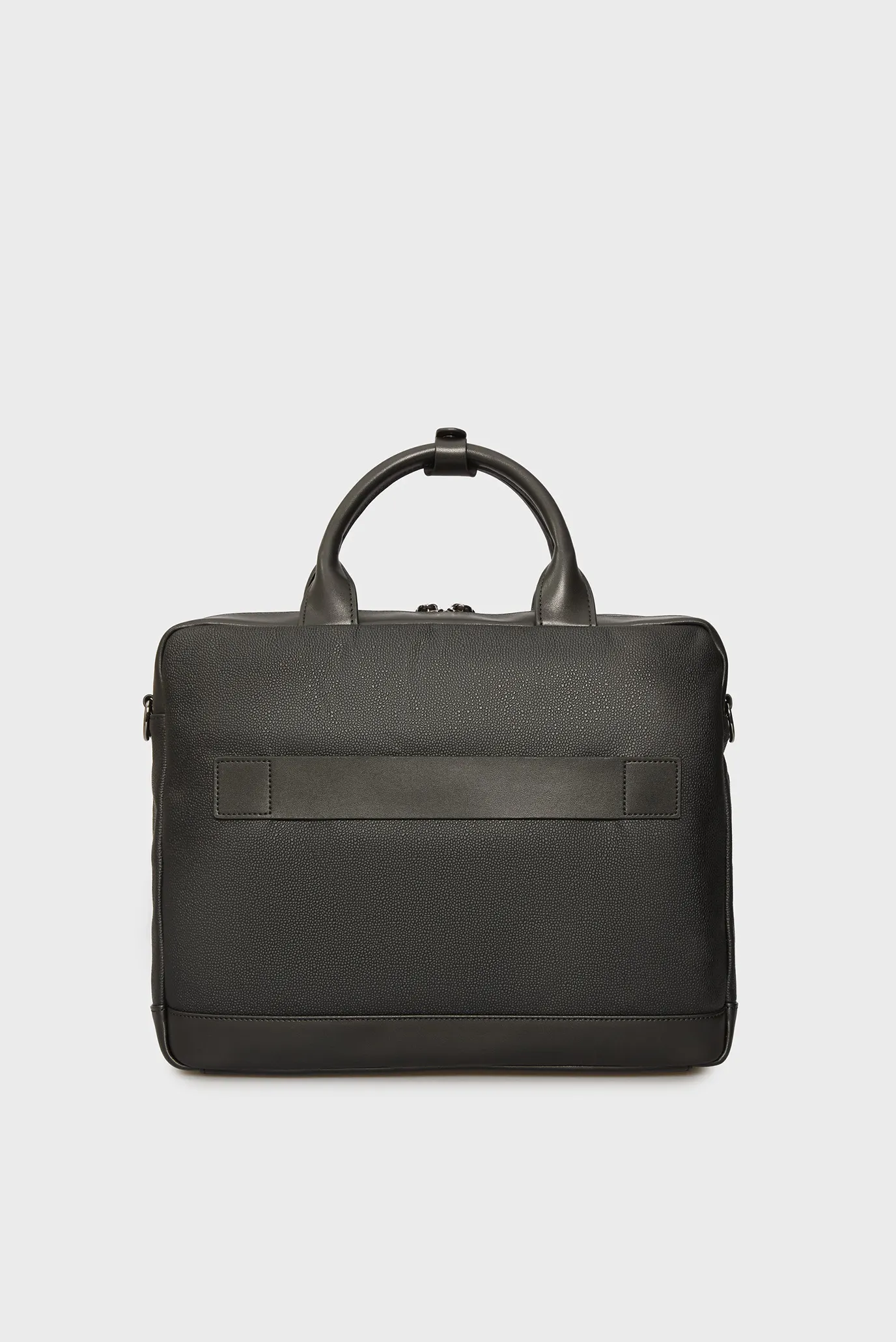 Чоловіча чорна шкіряна сумка для ноутбука JEREMY 4