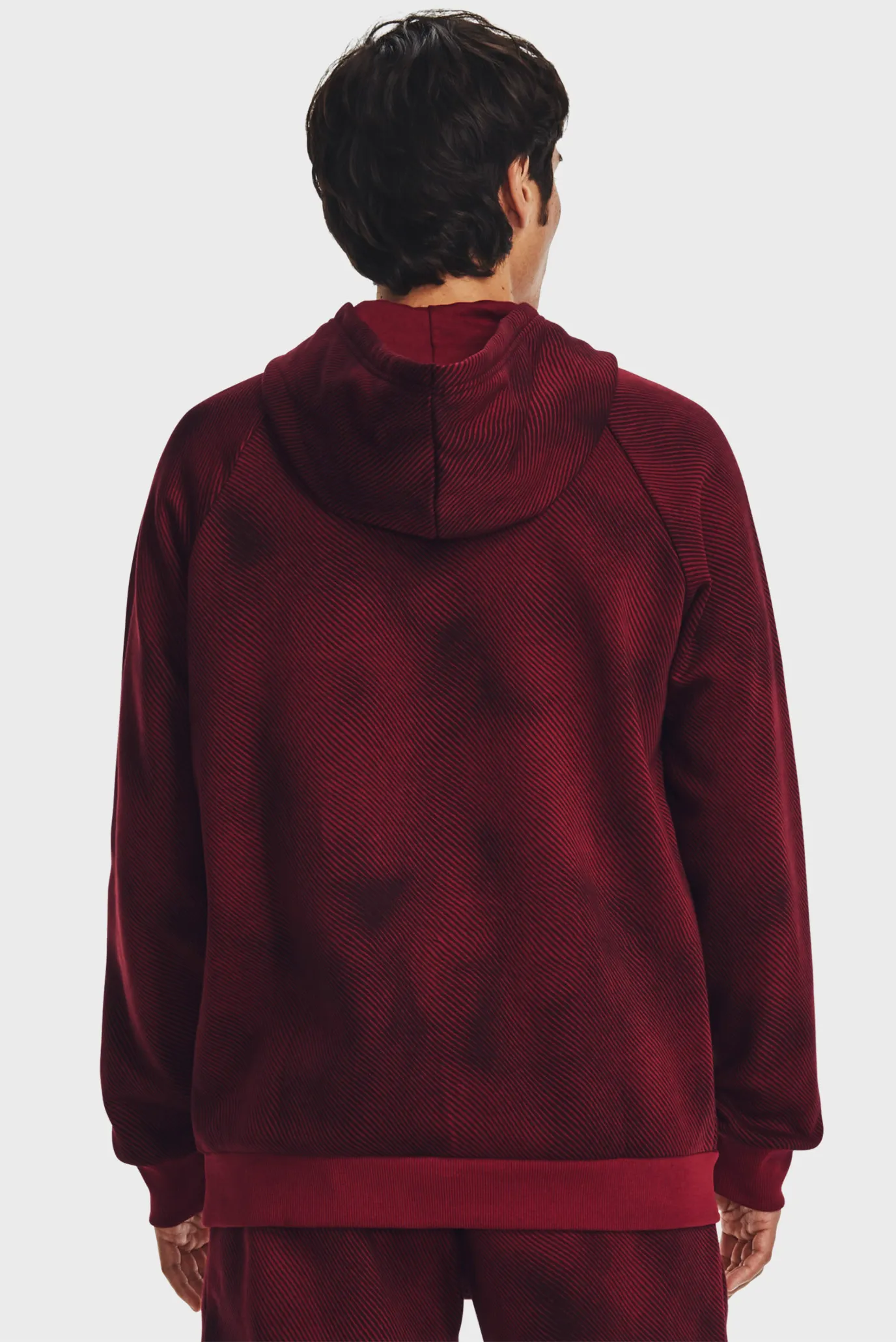 Чоловіче бордове худі UA Rival Fleece Fleece Printed 3