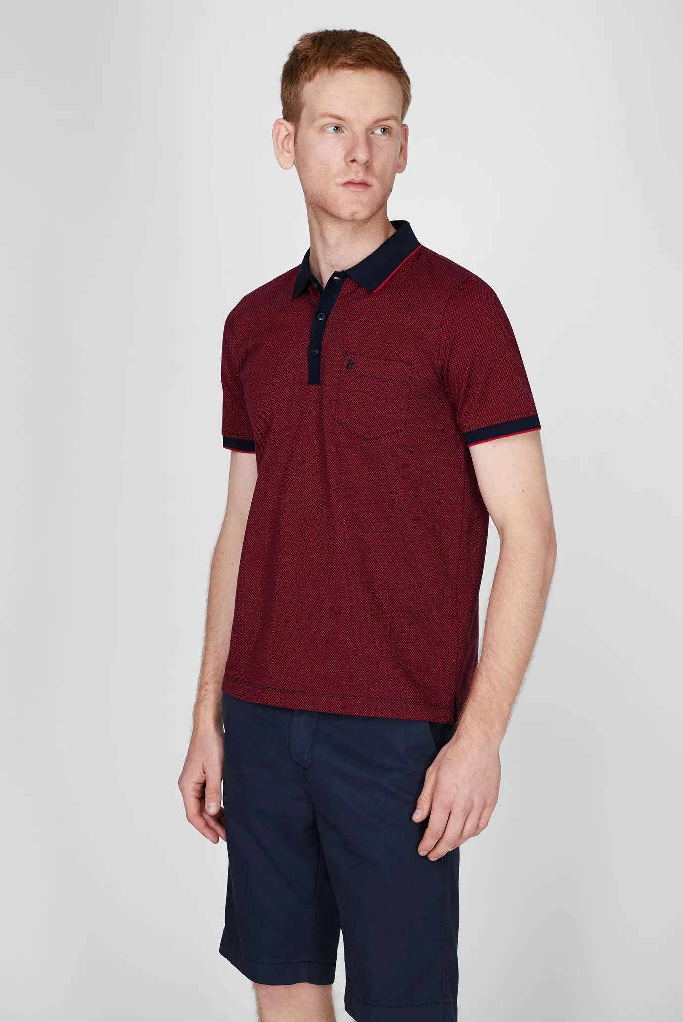 Мужское поло с узором 3