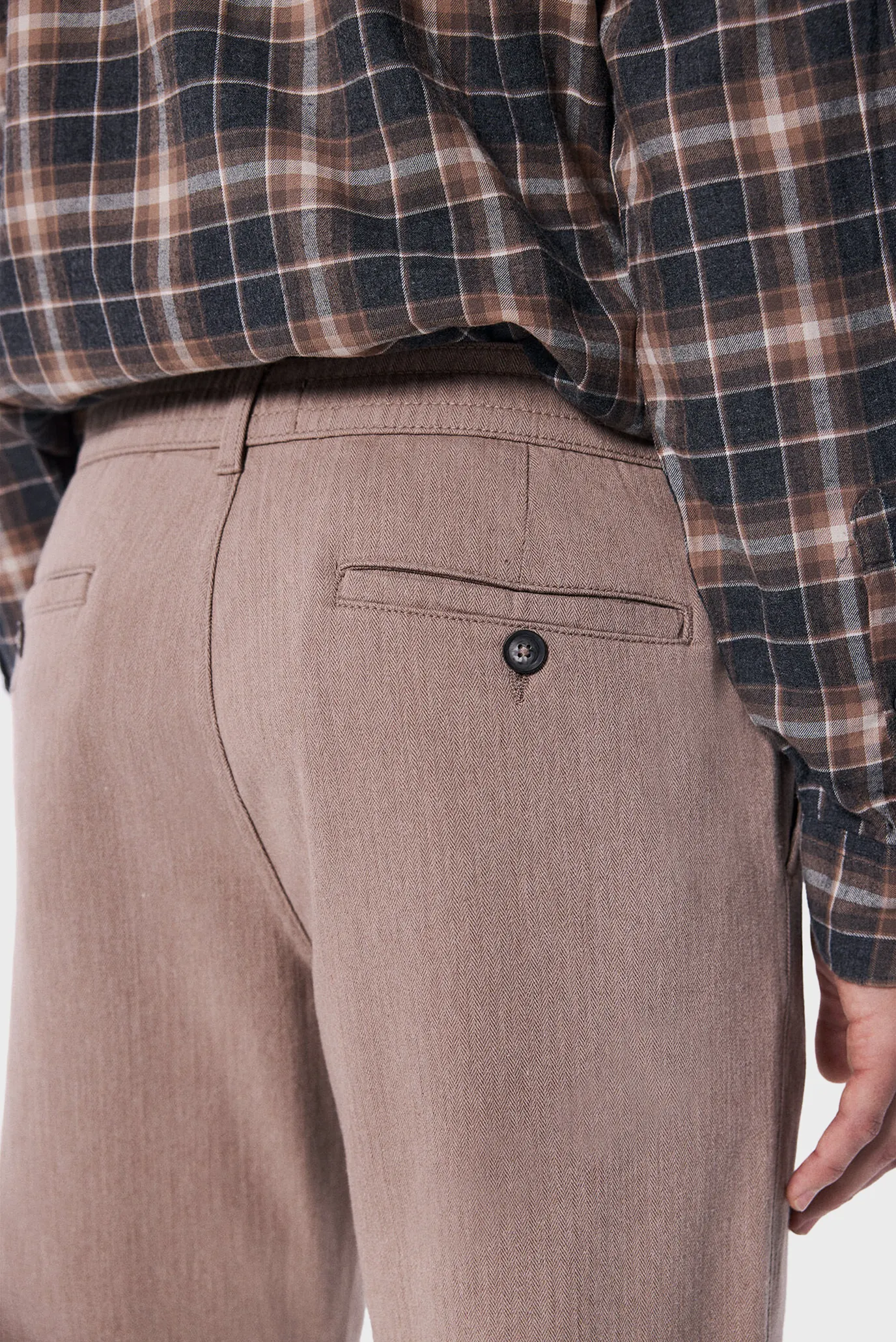 Чоловічі бежеві брюки 4