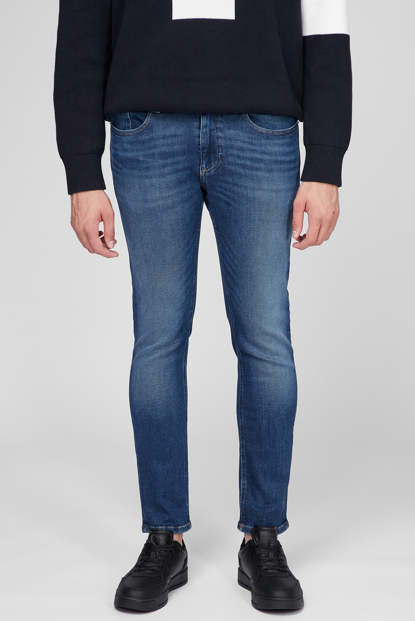 Мужские темно-синие джинсы SCANTON SLIM 1