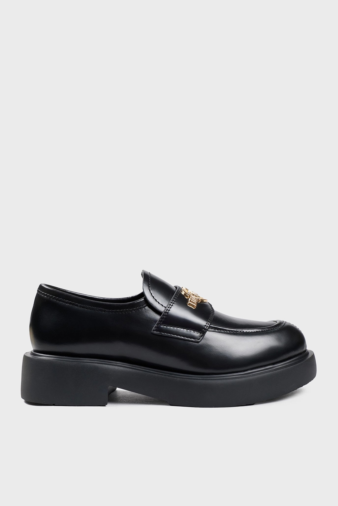 Женские черные кожаные лоферы Черный 37 Love Moschino JA10404G0LJD0000 Женские черные кожаные лоферы Черный 37 Love Moschino JA10404G0LJD0000