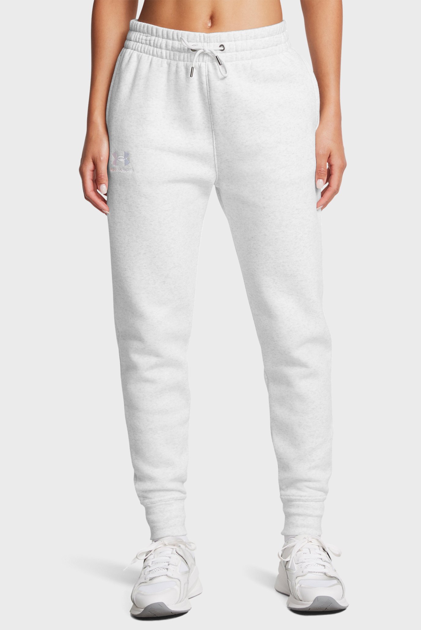 Женские светло-серые спортивные брюки UA Icon Fleece Jogger Серый XS Under Armour 6001537-032 Женские светло-серые спортивные брюки UA Icon Fleece Jogger Серый XS Under Armour 6001537-032
