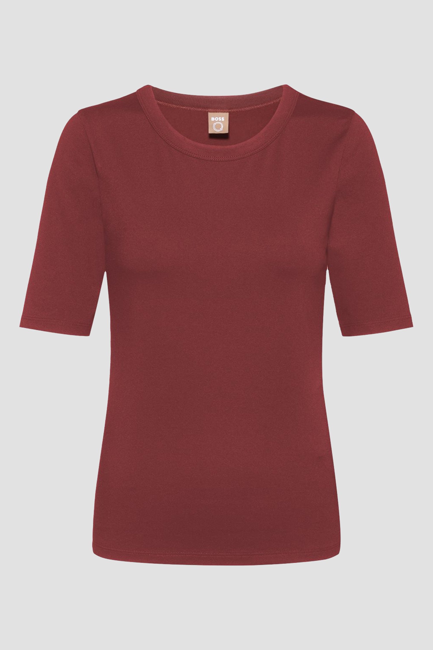 Жіноча бордова футболка 1