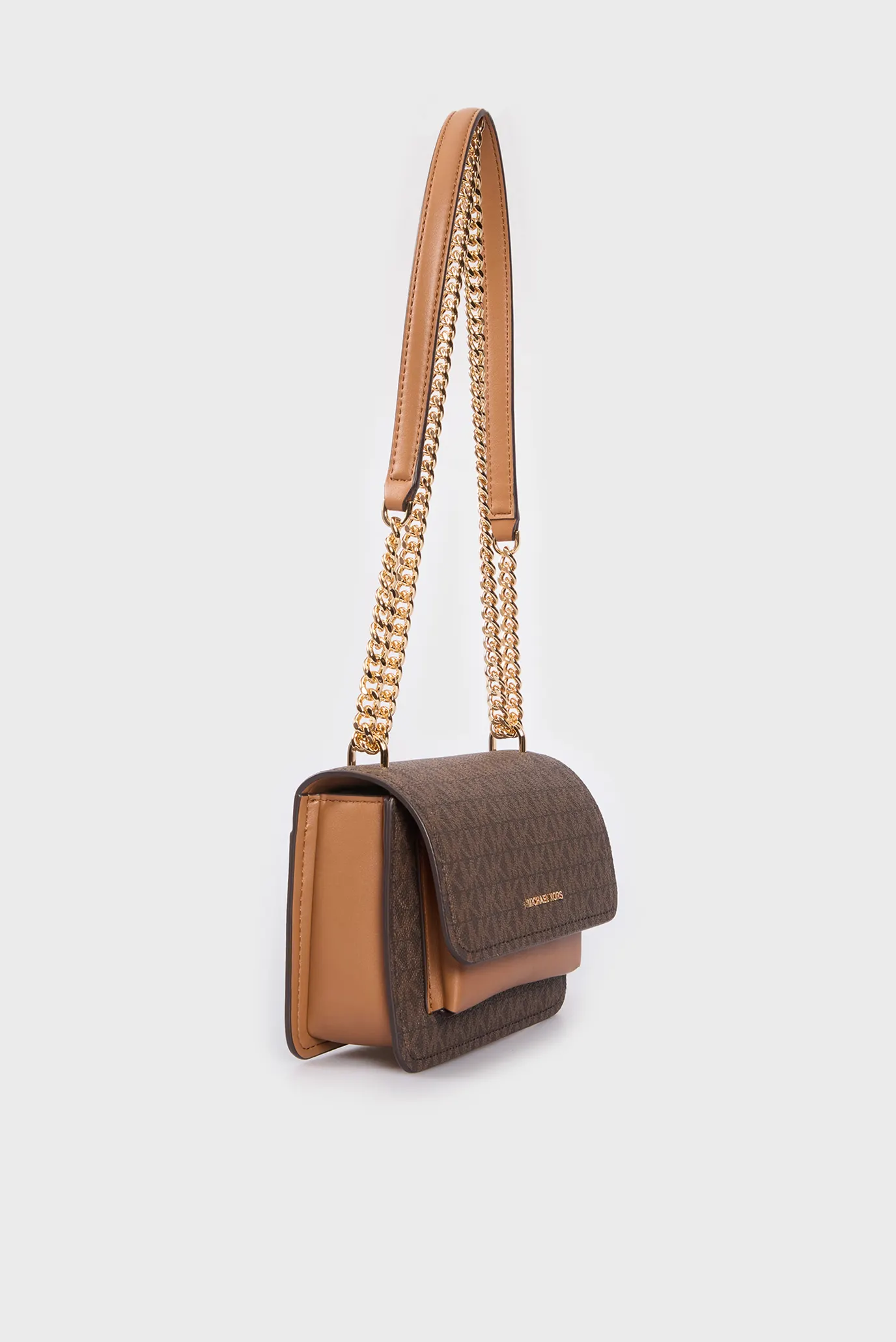 Жіноча темно-коричнева сумка з візерунком CLAIRE 3