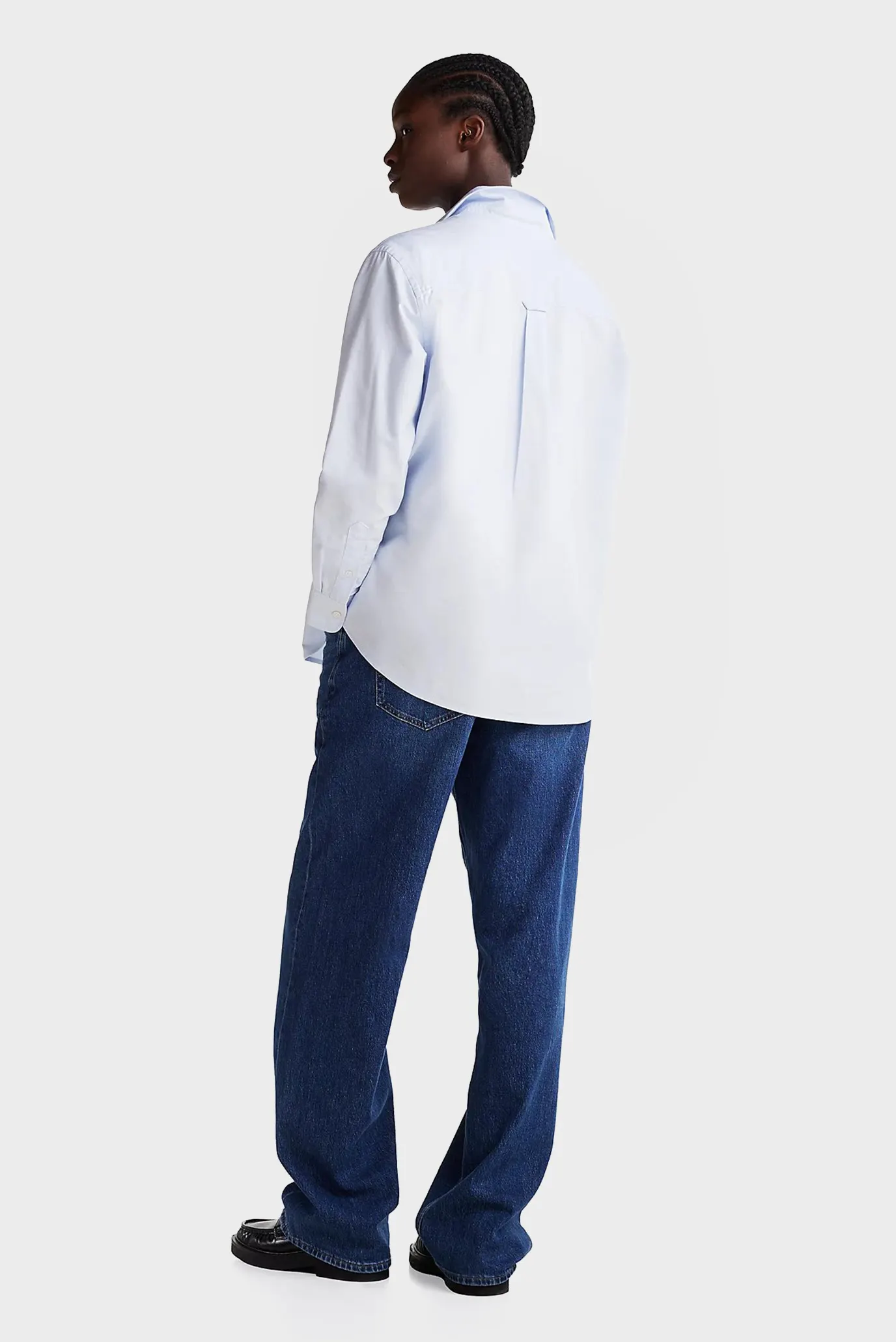 Женская голубая рубашка TJW RLX SCRIPT OXFORD 3