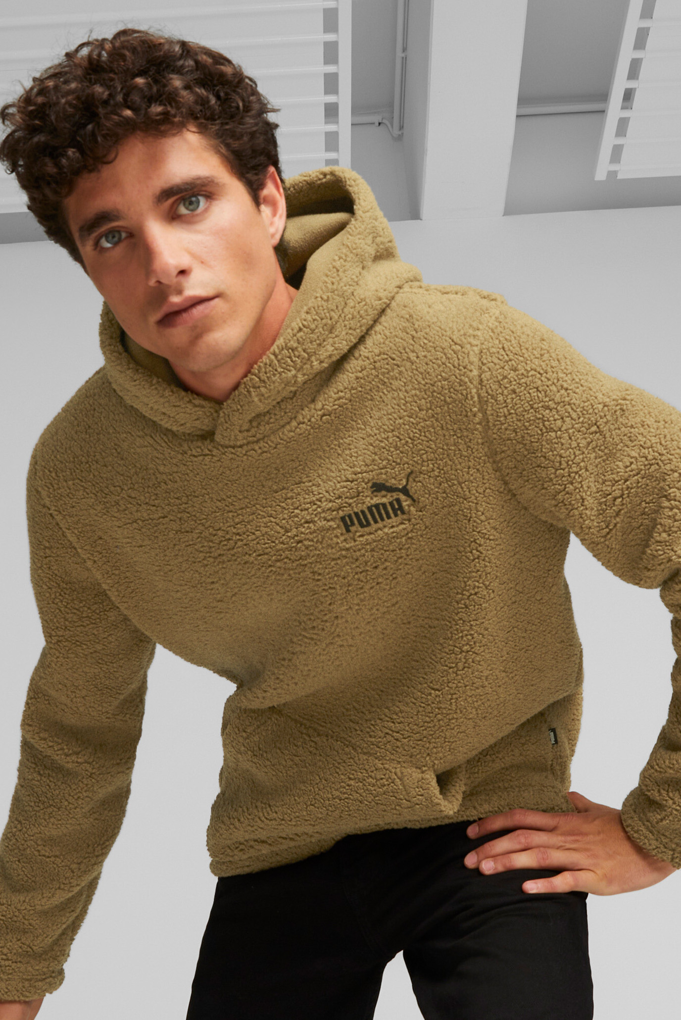 Puma essential fleece clearance hoodie