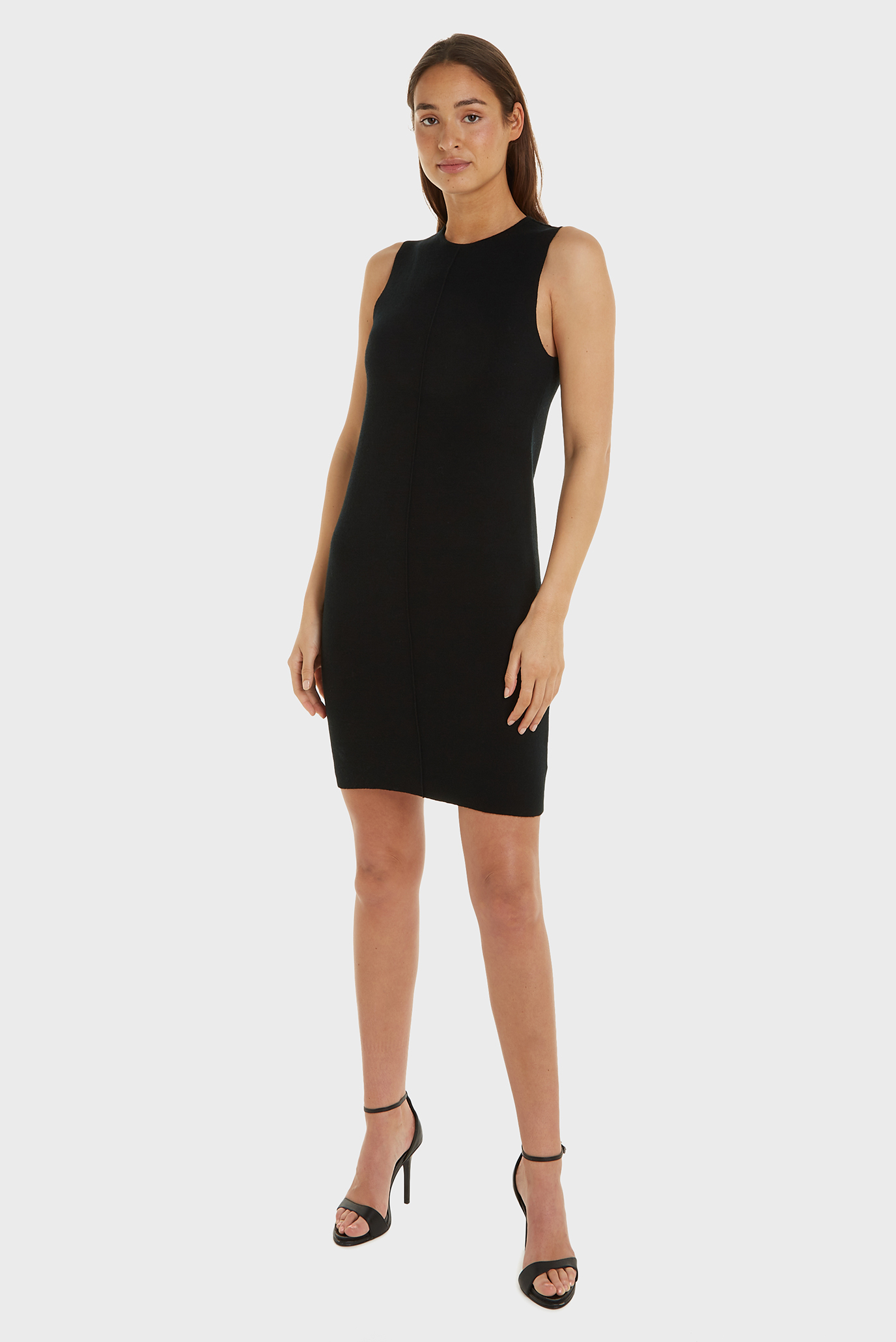 Женский черный сарафан EXTRA FINE WOOL SHIFT Черный XS Calvin Klein K20K206899 Женский черный сарафан EXTRA FINE WOOL SHIFT Черный XS Calvin Klein K20K206899