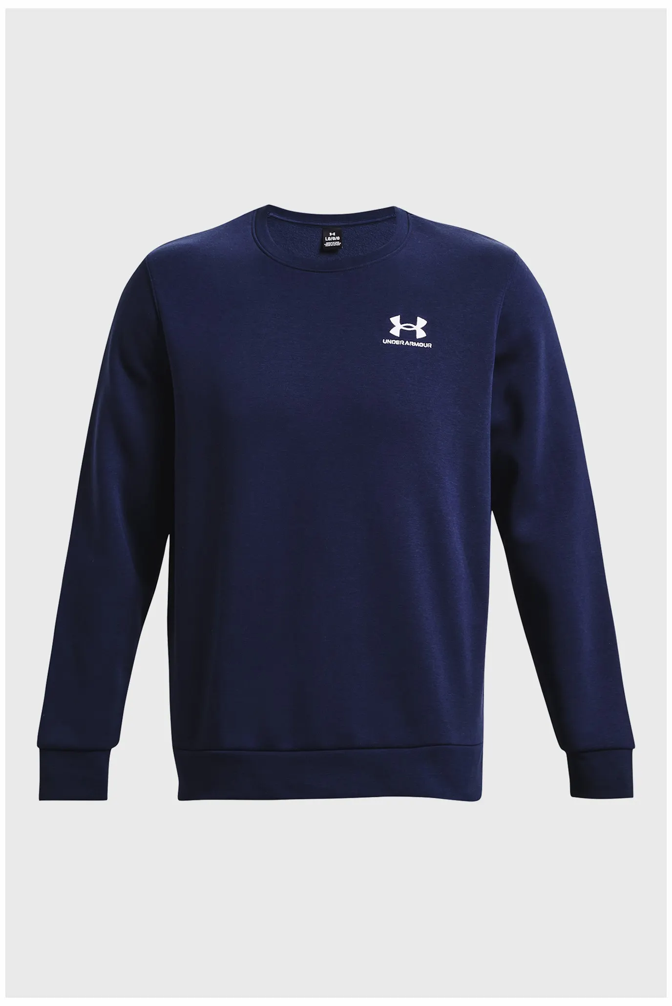 Чоловічий темно-синій світшот UA Essential Fleece Crew-GRN 5