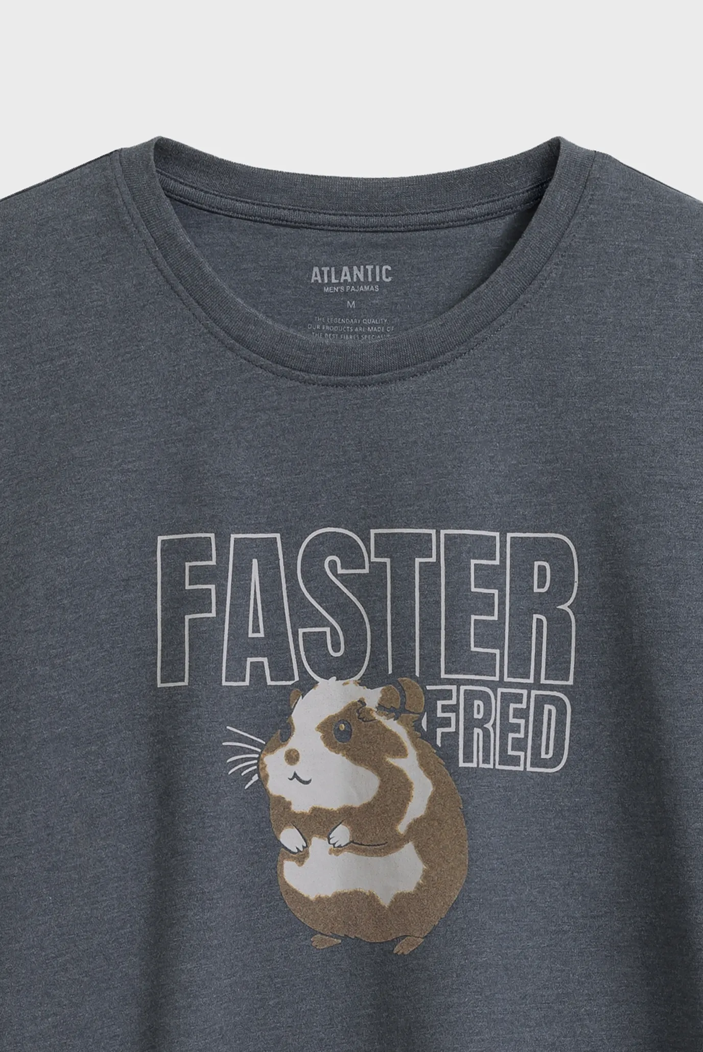 Мужская серая пижама (лонгслив, брюки) 5