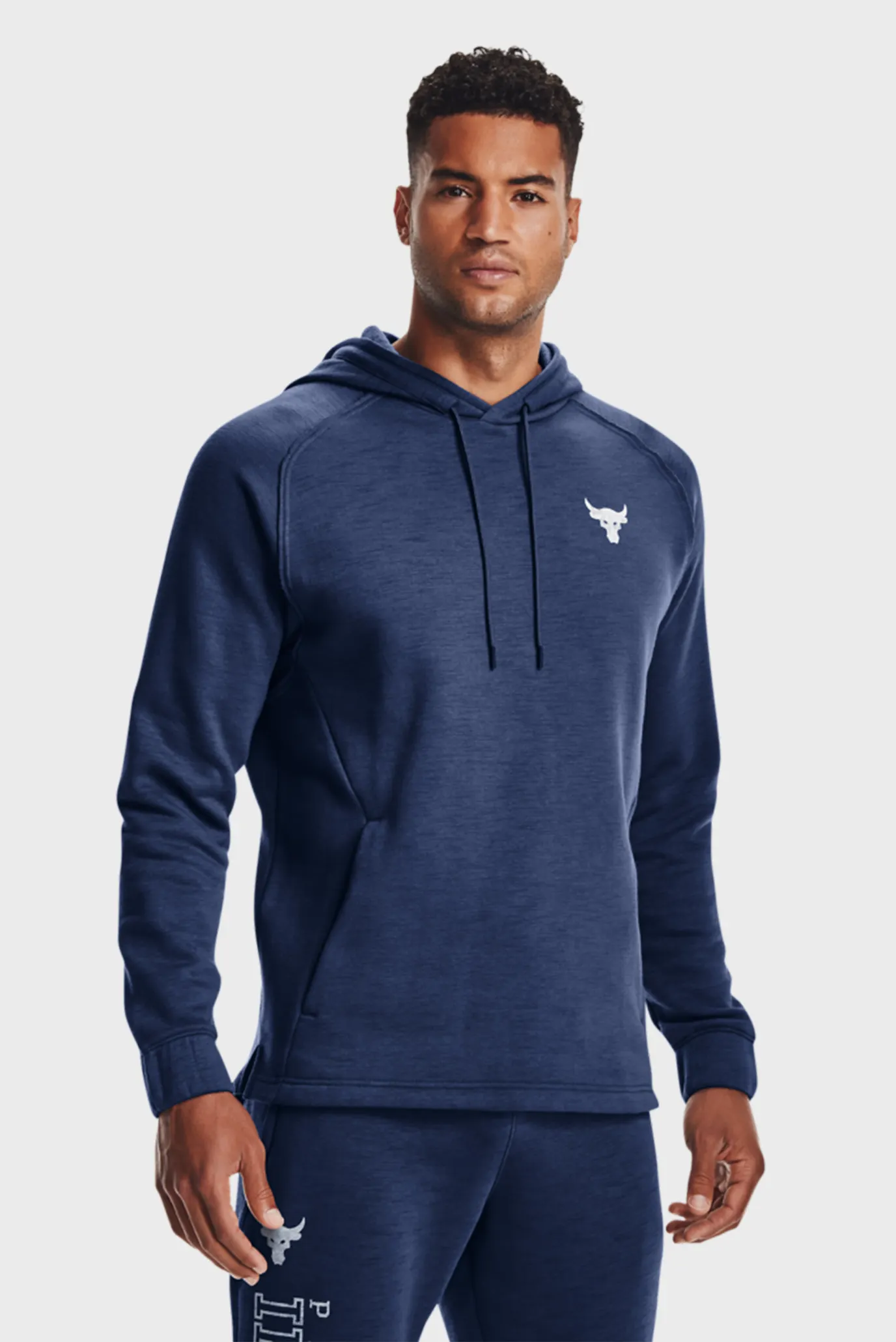 Чоловіче синє худі UA Pjt Rock CC Fleece Hoodie Under Armour