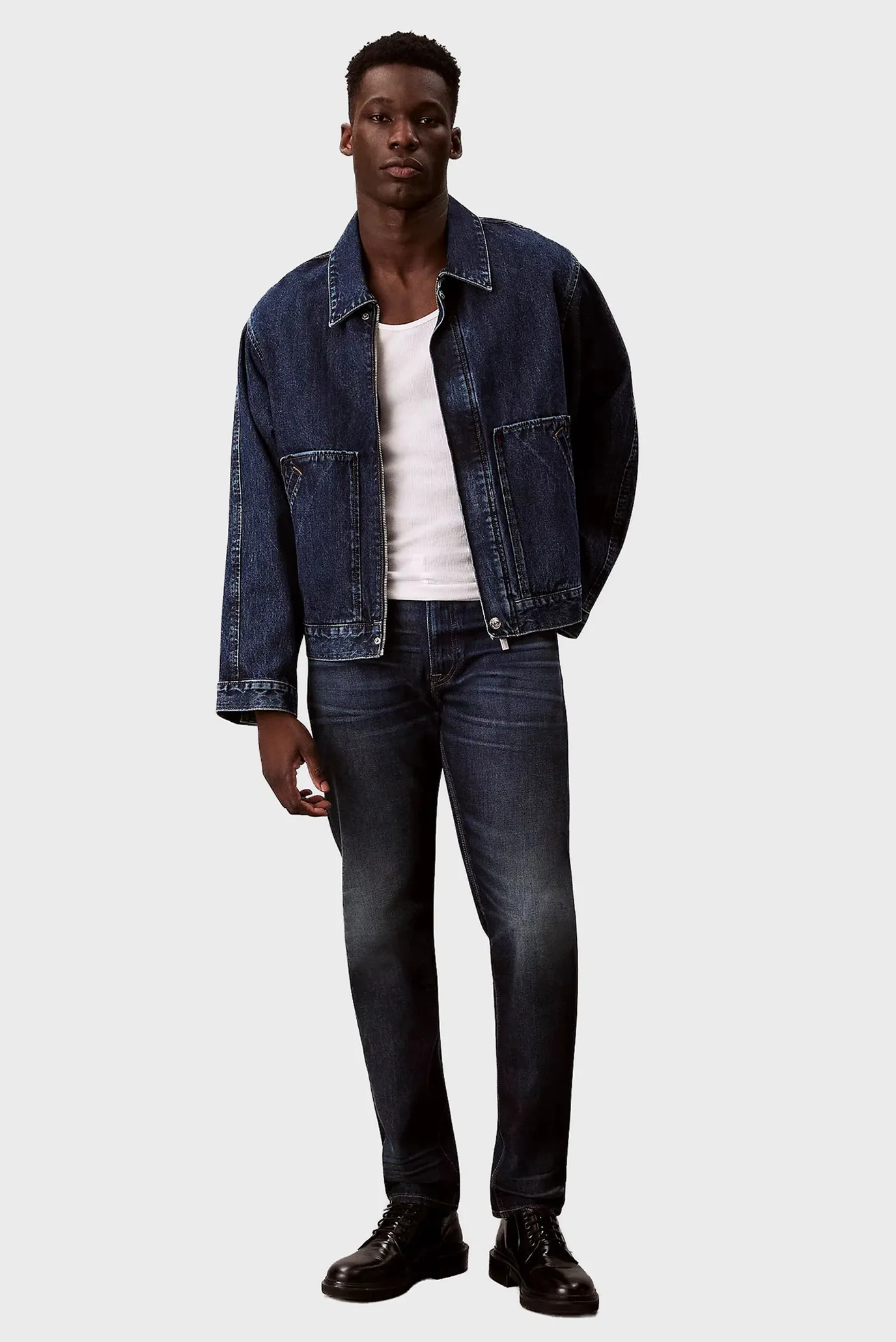 Мужские темно-синие джинсы SLIM TAPER 2