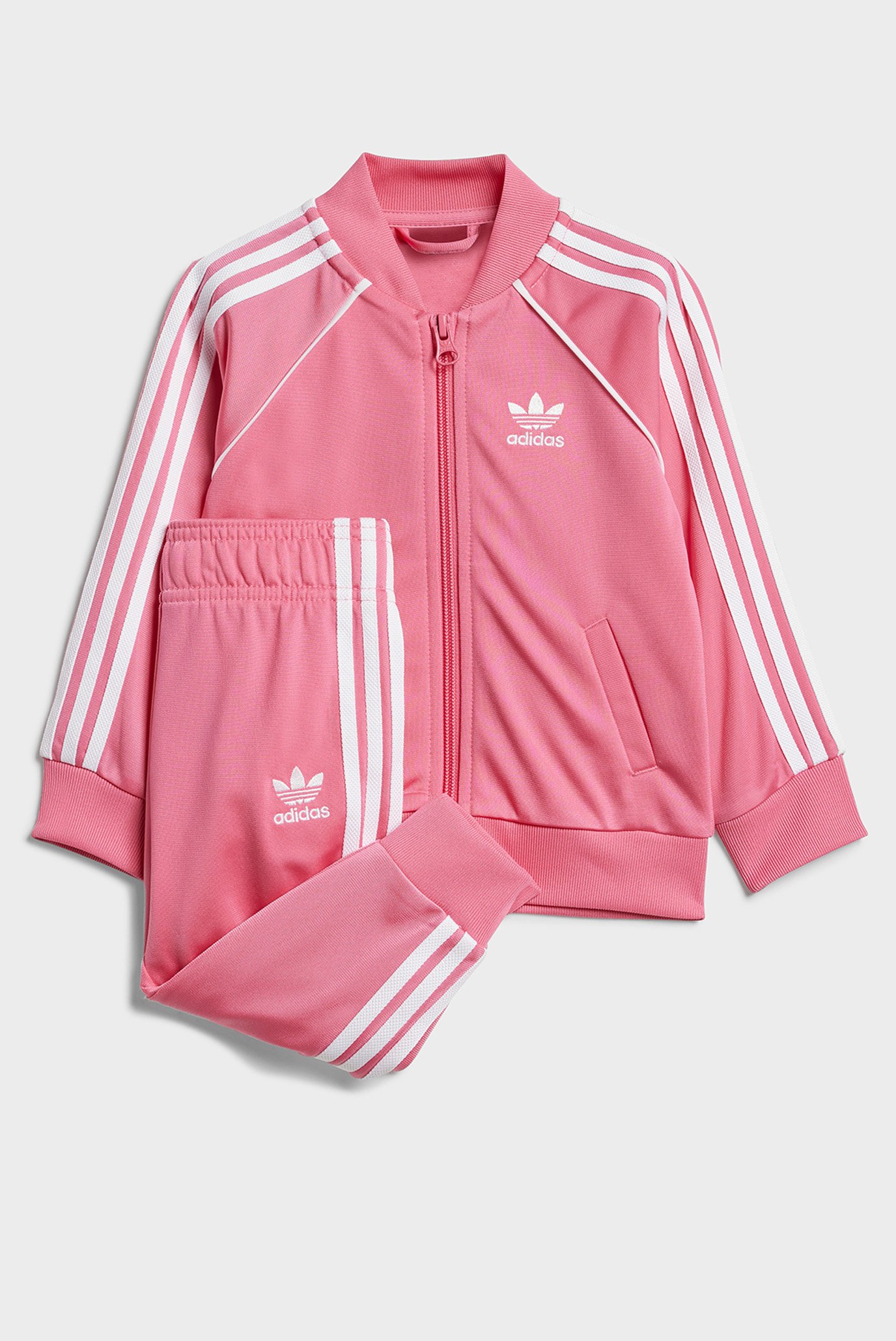 Детский розовый спортивный костюм (кофта, брюки) Adicolor SST 1