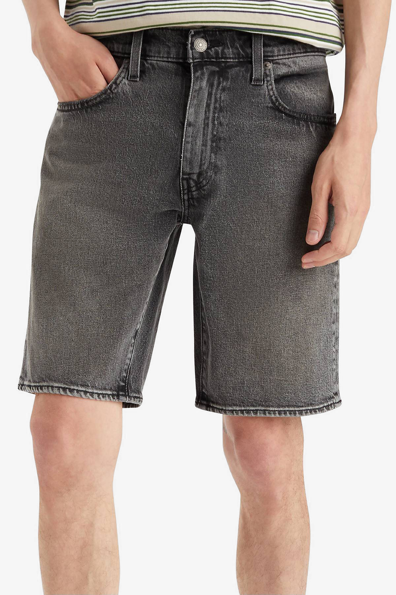 Чоловічі сірі джинсові шорти 405™ 1