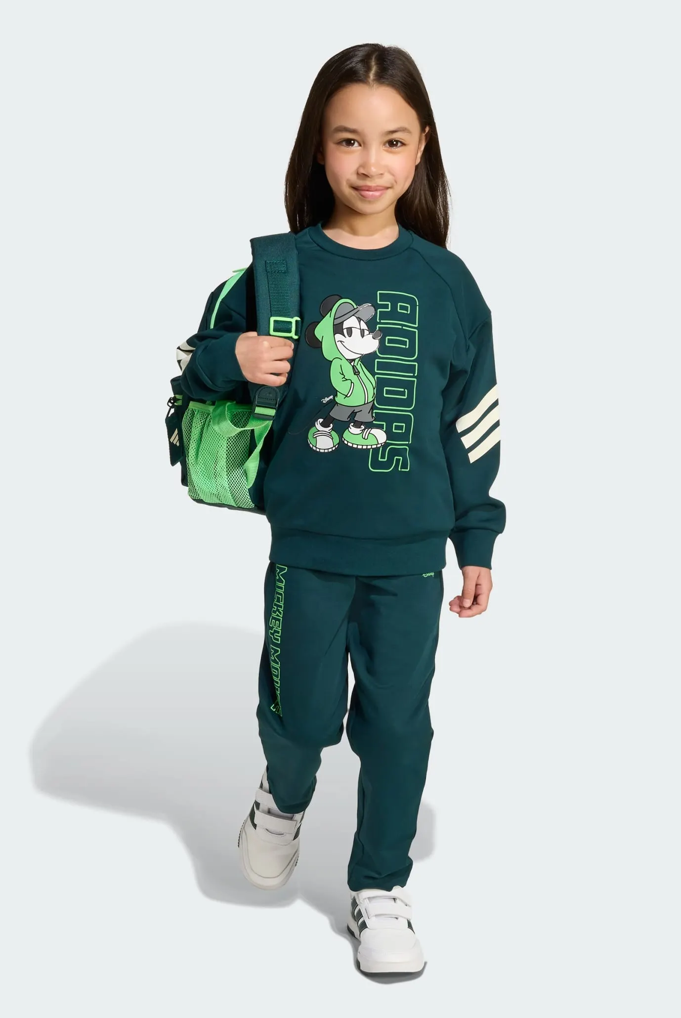 Дитячий темно-зелений спортивний костюм (світшот, штани