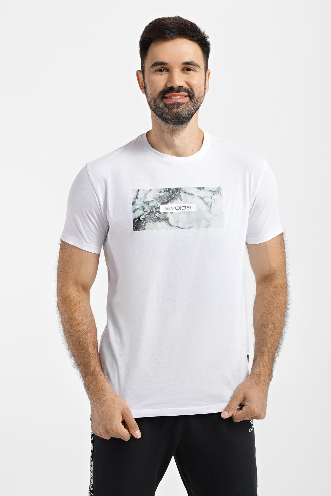 Мужская белая футболка Lesoto 1