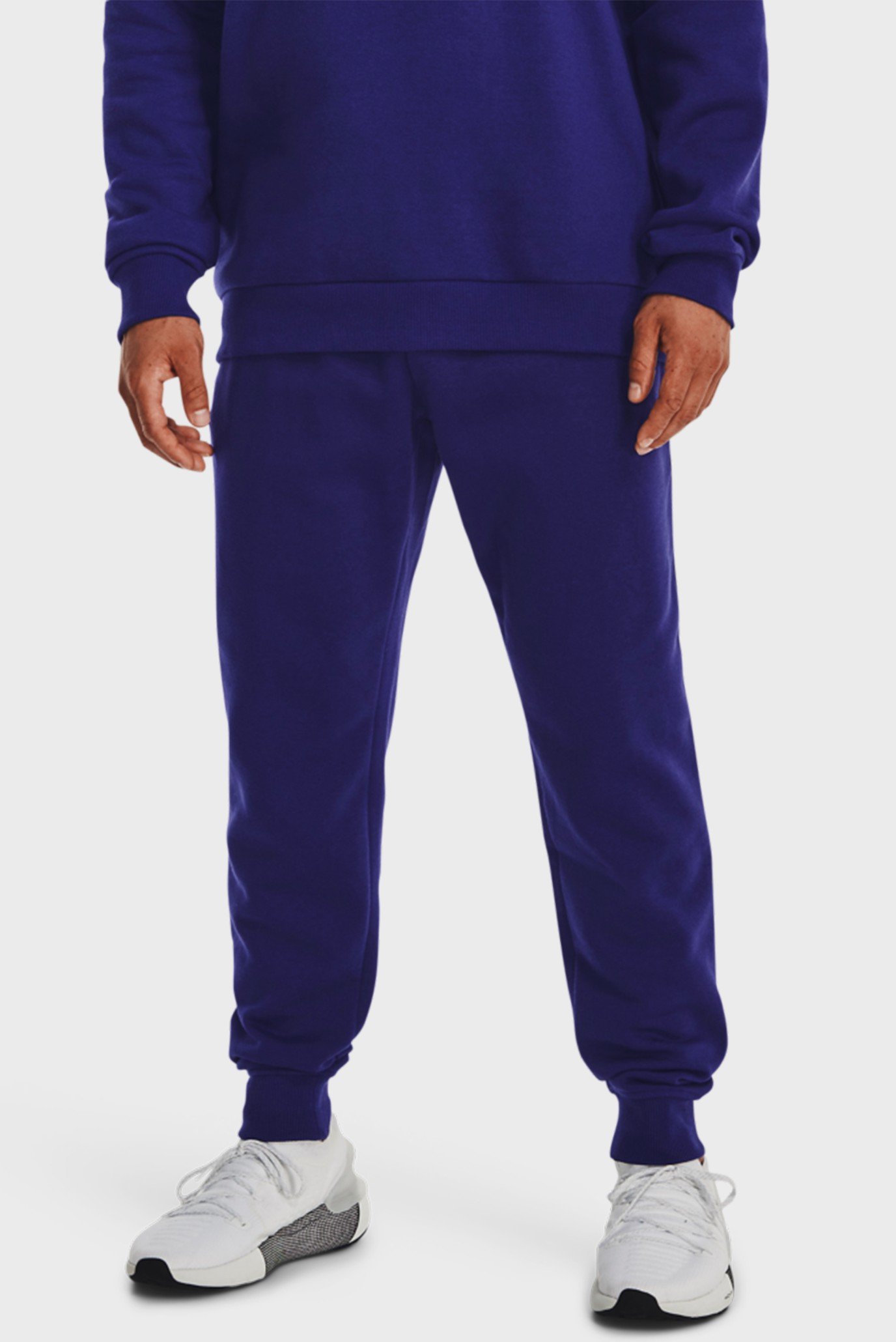 Чоловічі темно-сині спортивні штани UA Rival Fleece Joggers 1