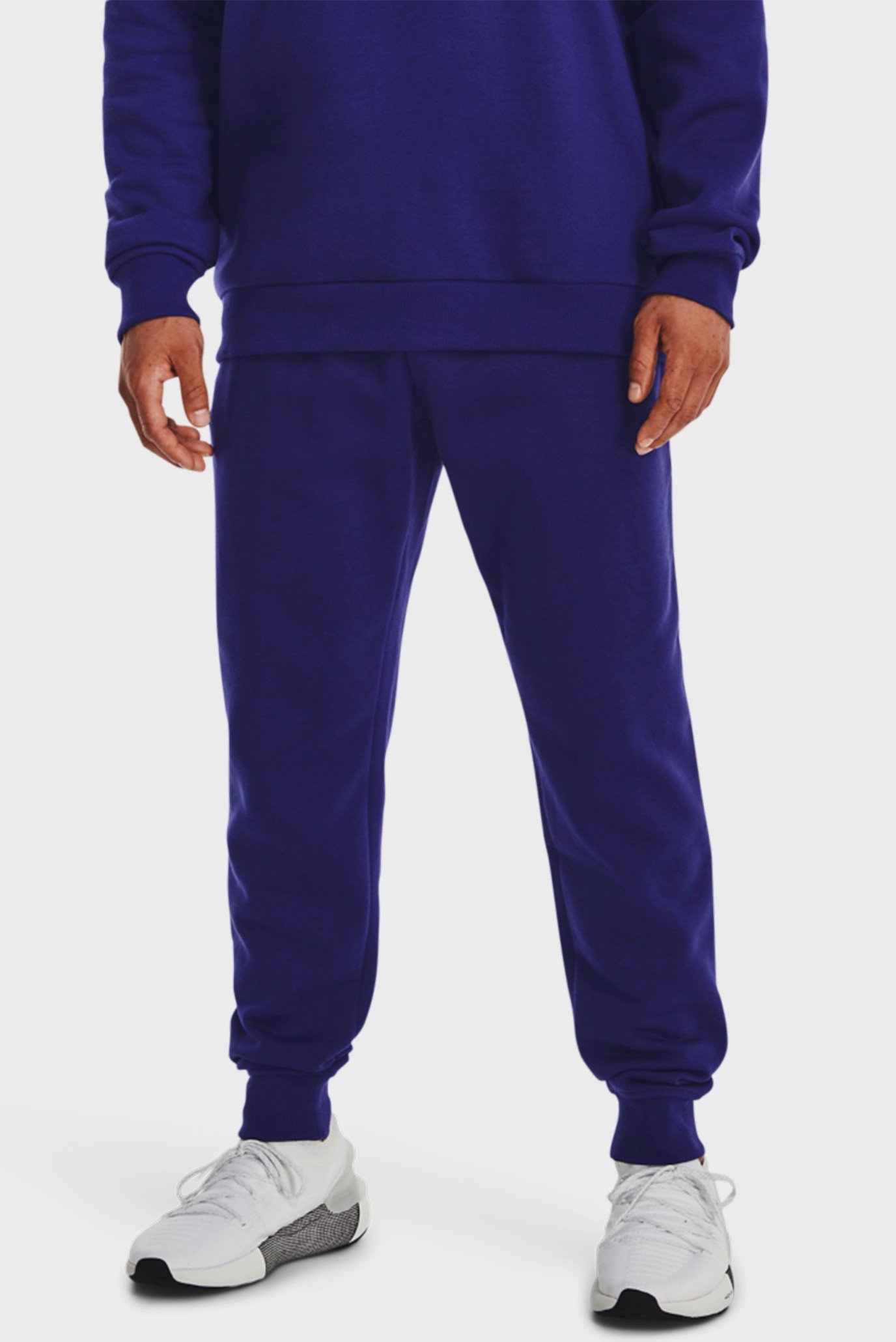 Мужские темно-синие спортивные брюки UA Rival Fleece Joggers 1