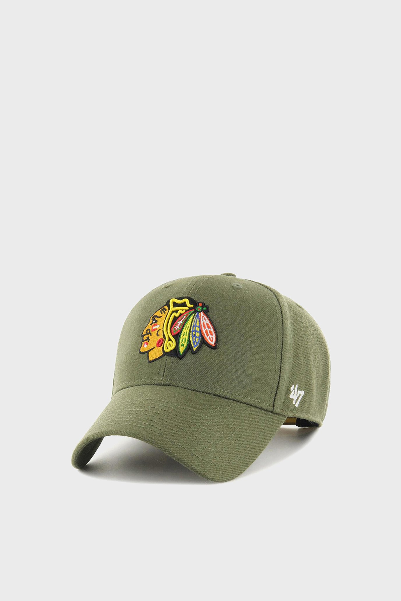 Оливковая кепка CHICAGO BLACKHAWKS 1