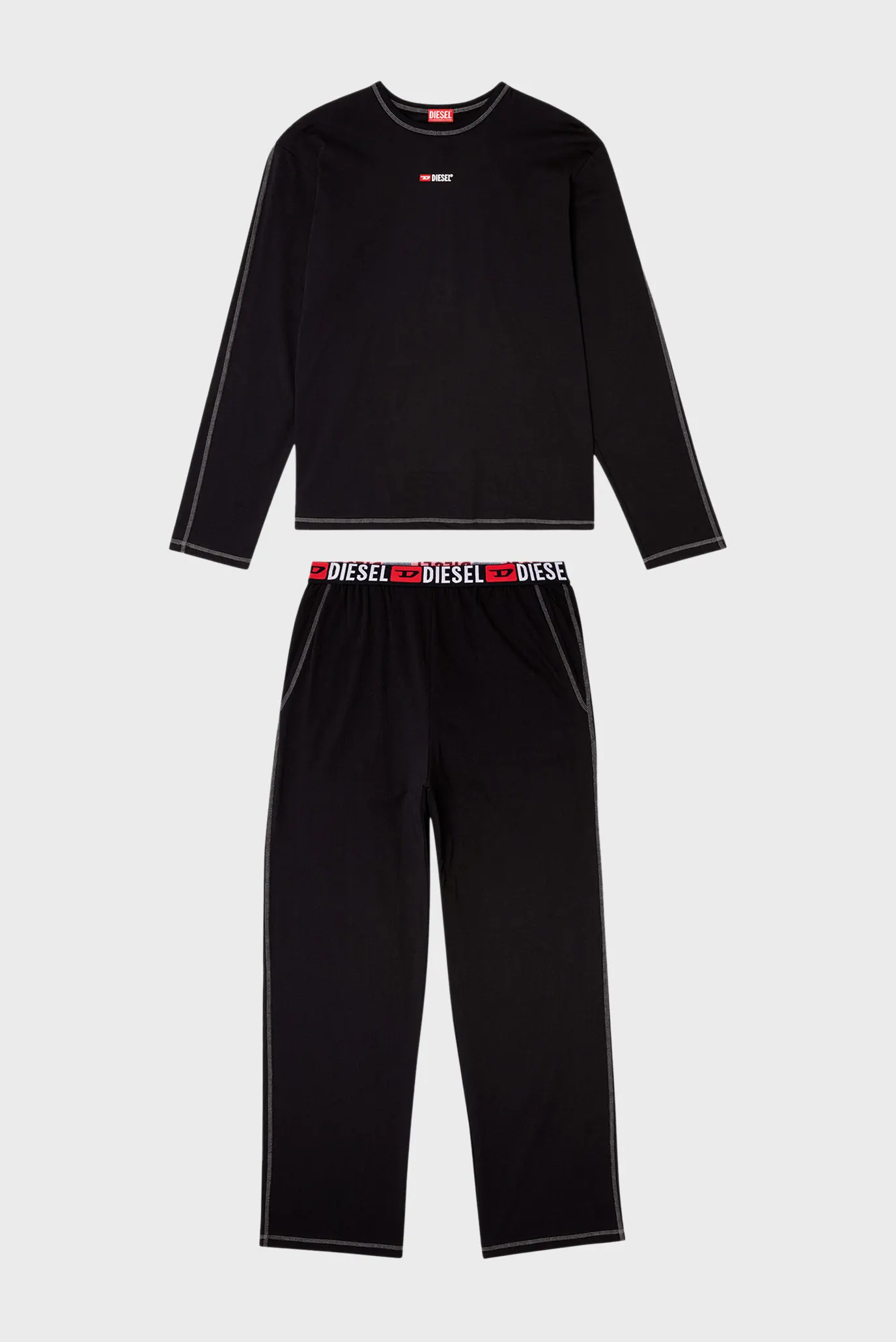 Чоловіча чорна піжама (лонгслів, брюки) SET-NOLAN-D-CORE 4