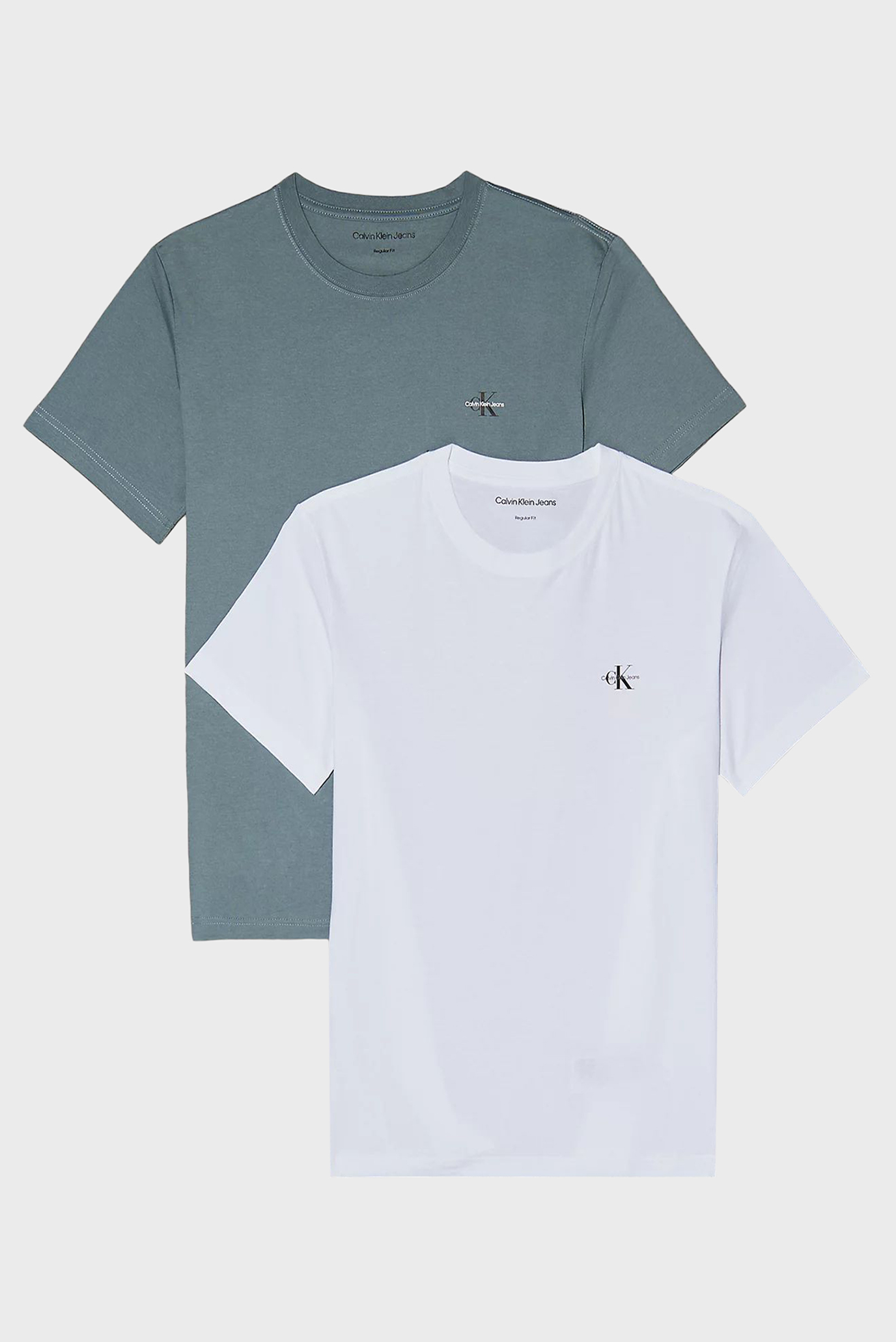 Мужская футболка (2 шт) MONOLOGO Разноцветный S Calvin Klein Jeans J30J320199 Мужская футболка (2 шт) MONOLOGO Разноцветный S Calvin Klein Jeans J30J320199