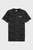 Мужская черная футболка с узором EVOSTRIPE Men's All-over Print Tee