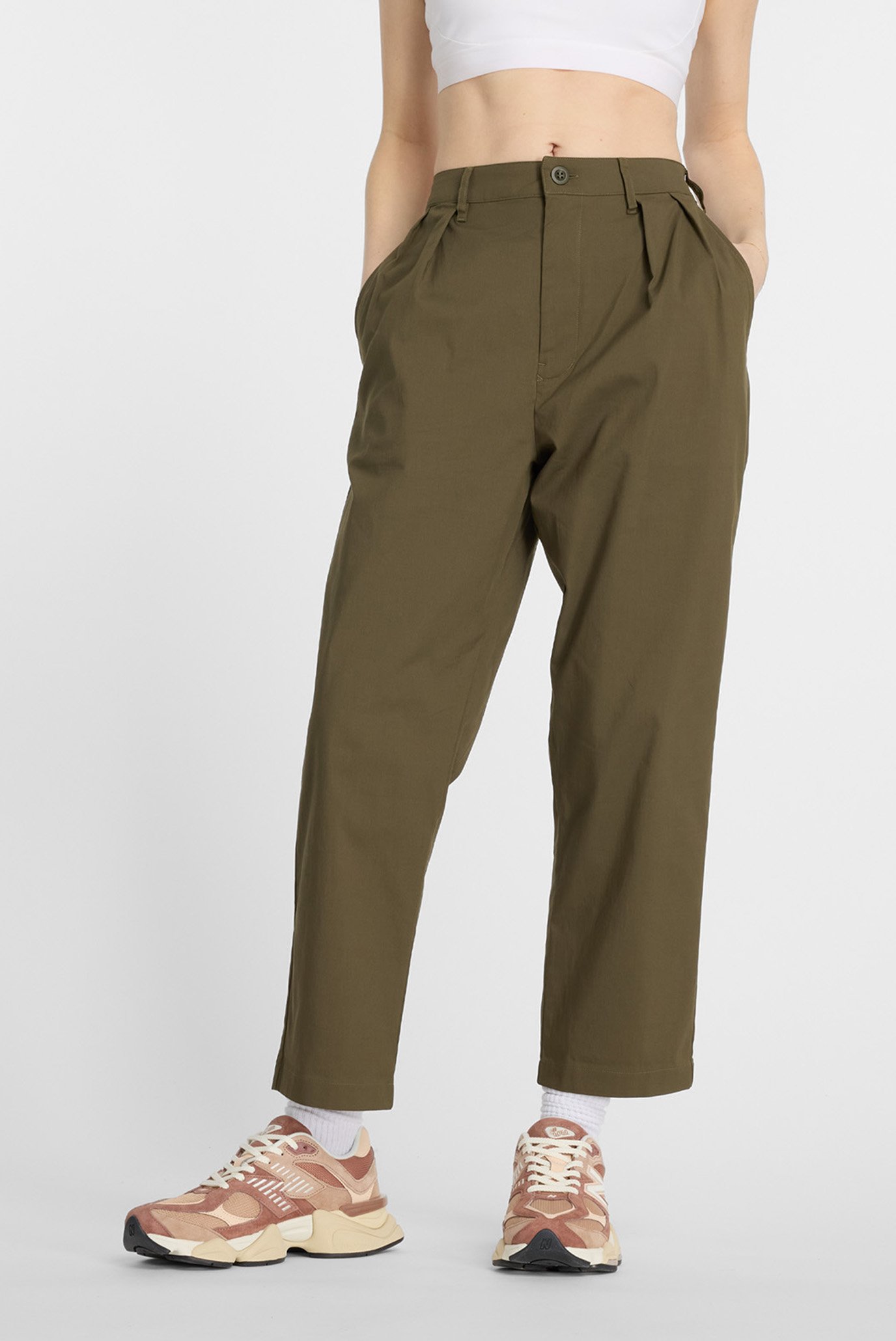 Женские зеленые брюки Boylston Twill Tapered 1