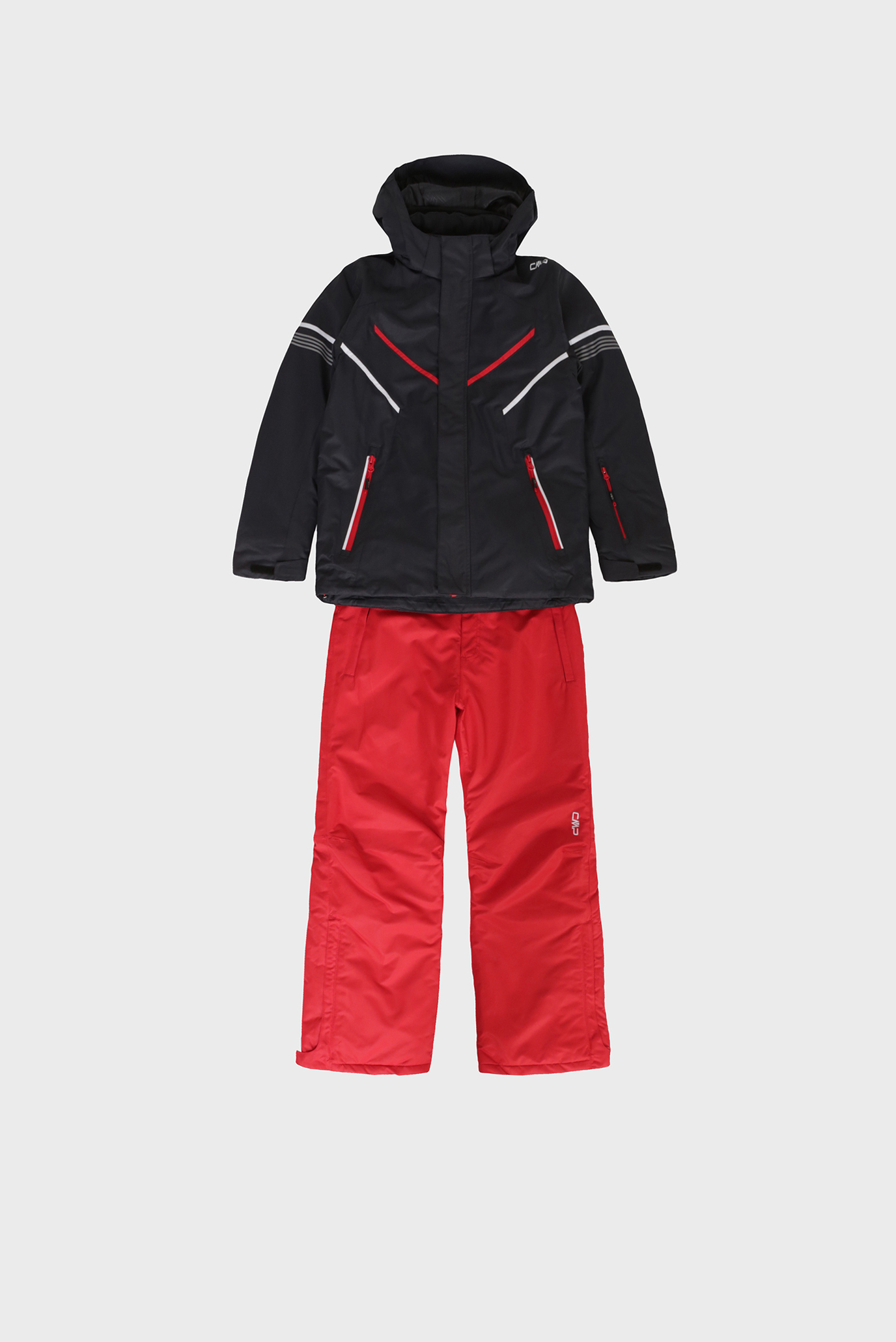Детский красный лыжный костюм (куртка, брюки) 1