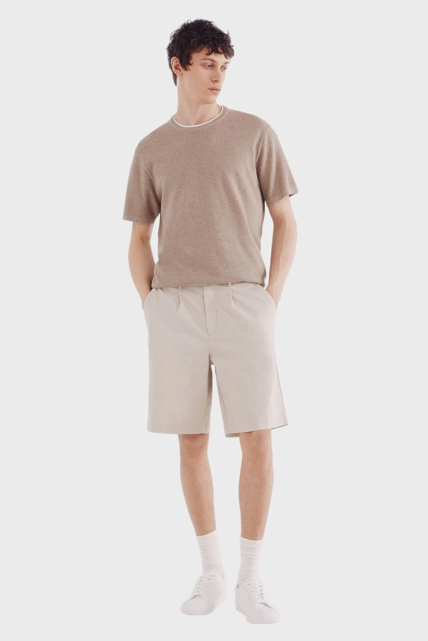 Чоловічий бежевий джемпер 4