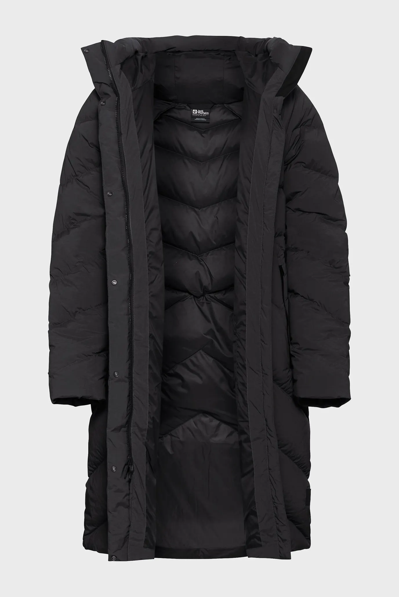 Женский черный пуховик 9