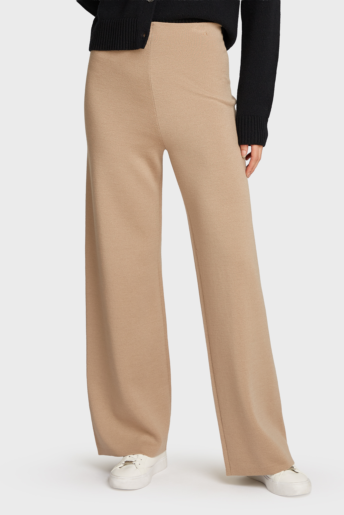 Женские бежевые шерстяные брюки DF WOOL BLEND STRAIGHT PANT Бежевый M Calvin Klein K20K207680 Женские бежевые шерстяные брюки DF WOOL BLEND STRAIGHT PANT Бежевый M Calvin Klein K20K207680