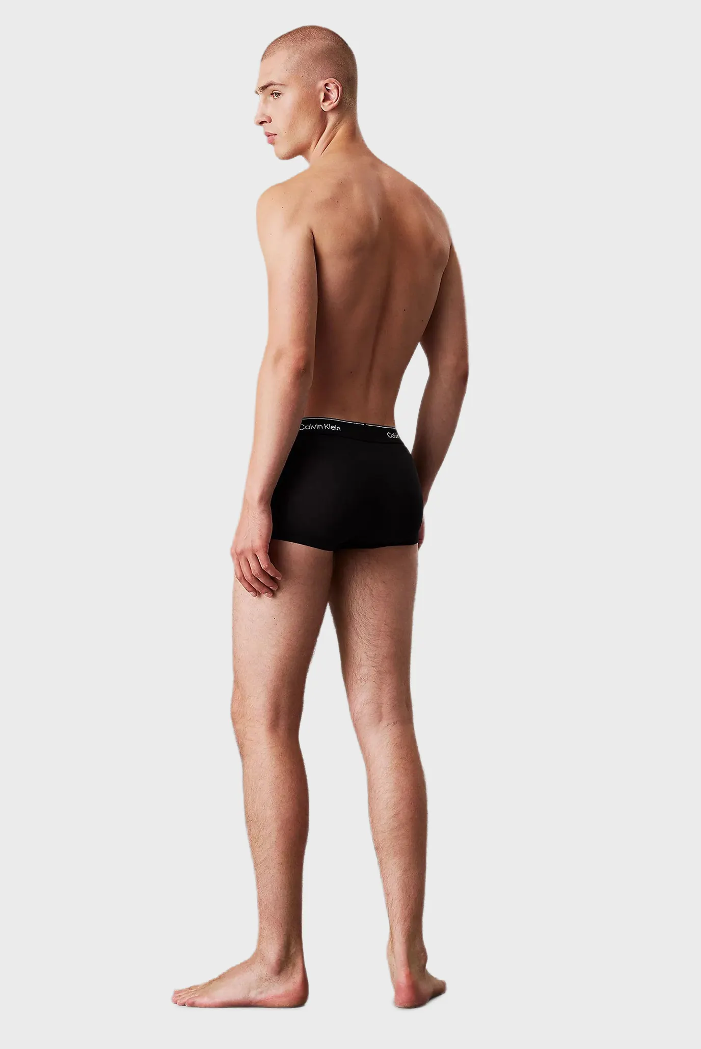 Мужские черные боксеры (3 шт) LOW RISE TRUNK 3