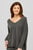 Женский темно-серый кашемировый пуловер