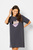 Женская темно-серая ночная рубашка CELILO
