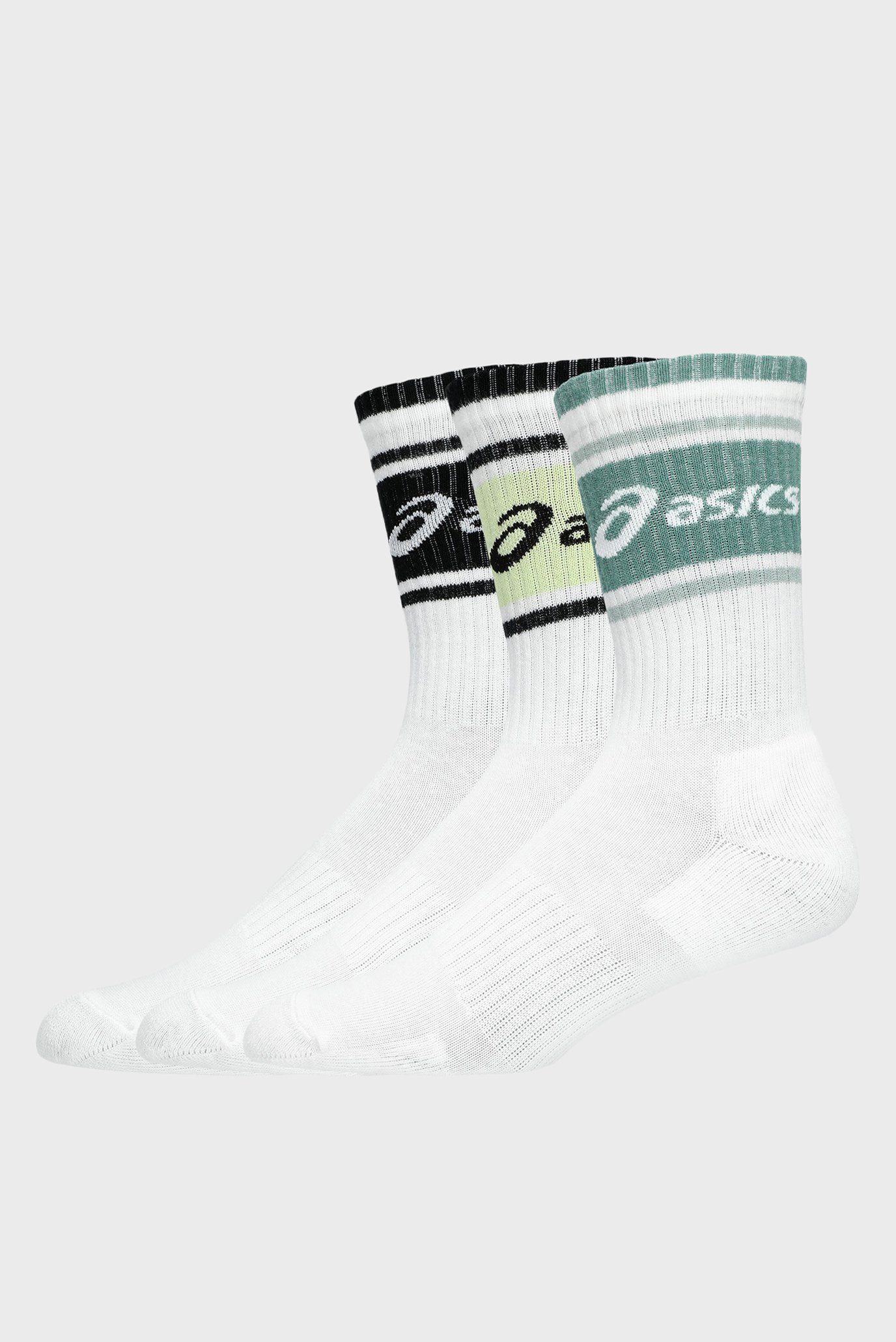 Белые носки (3 шт) 3 PACK ASICS LOGO CREW SOCK 1