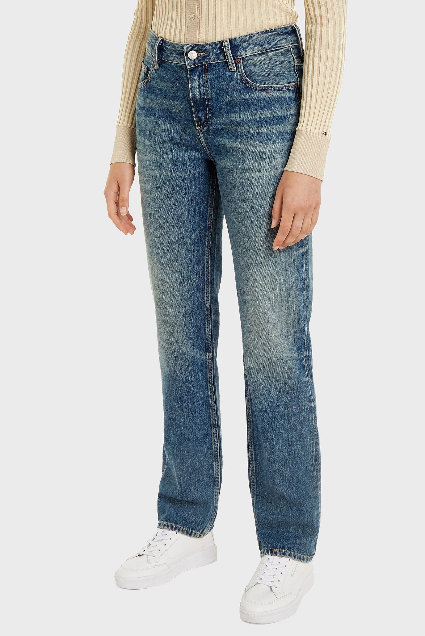 Женские синие джинсы CLASSIC STRAIGHT RW ANNE Синий 27-32 Tommy Hilfiger WW0WW42209 Женские синие джинсы CLASSIC STRAIGHT RW ANNE Синий 27-32 Tommy Hilfiger WW0WW42209