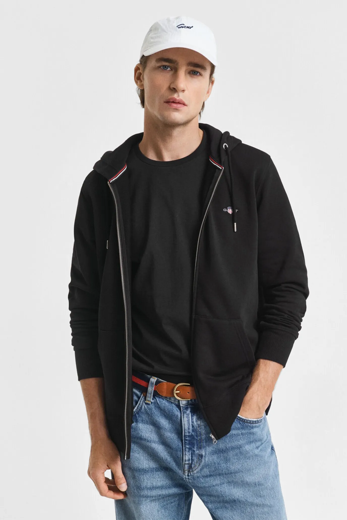 Мужское черное худи REG SHIELD FULL ZIP HOODIE 1
