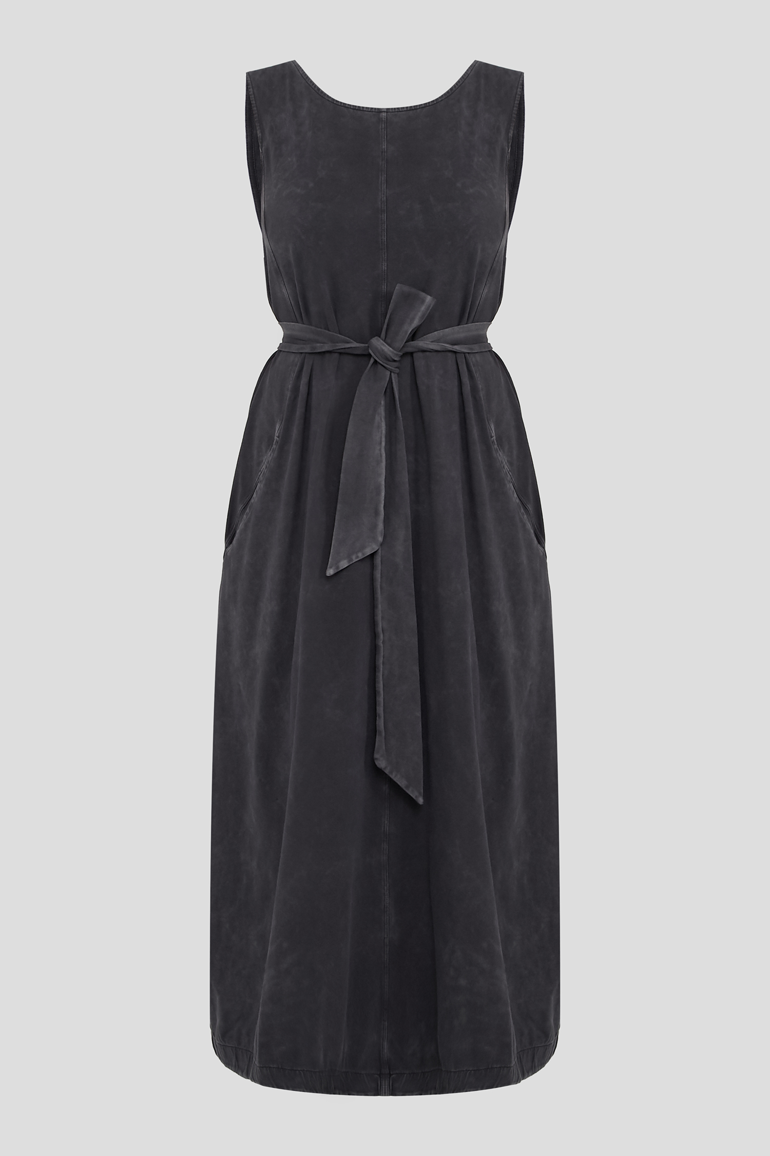 Женское темно-серое платье 1
