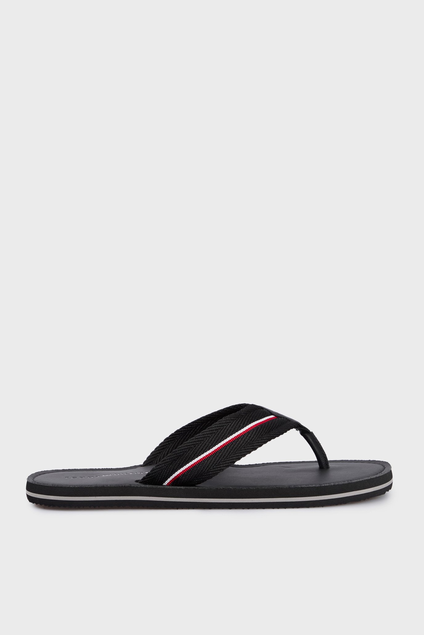 Чоловічі чорні в'єтнамки HILFIGER LEATHER BEACH SANDAL 1