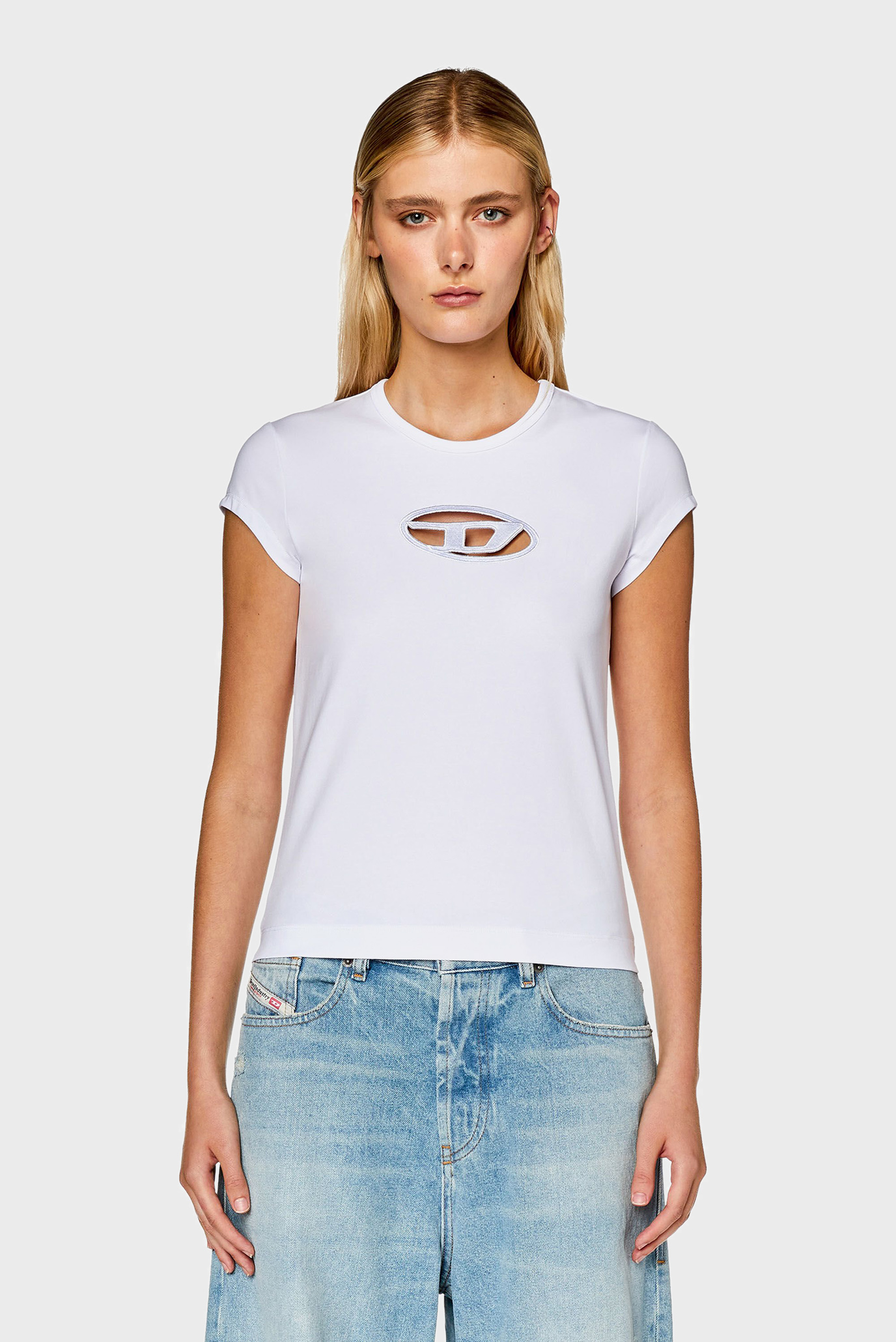 Женская белая футболка T-ANGIE Белый XS Diesel A06268 0AFAA Женская белая футболка T-ANGIE Белый XS Diesel A06268 0AFAA