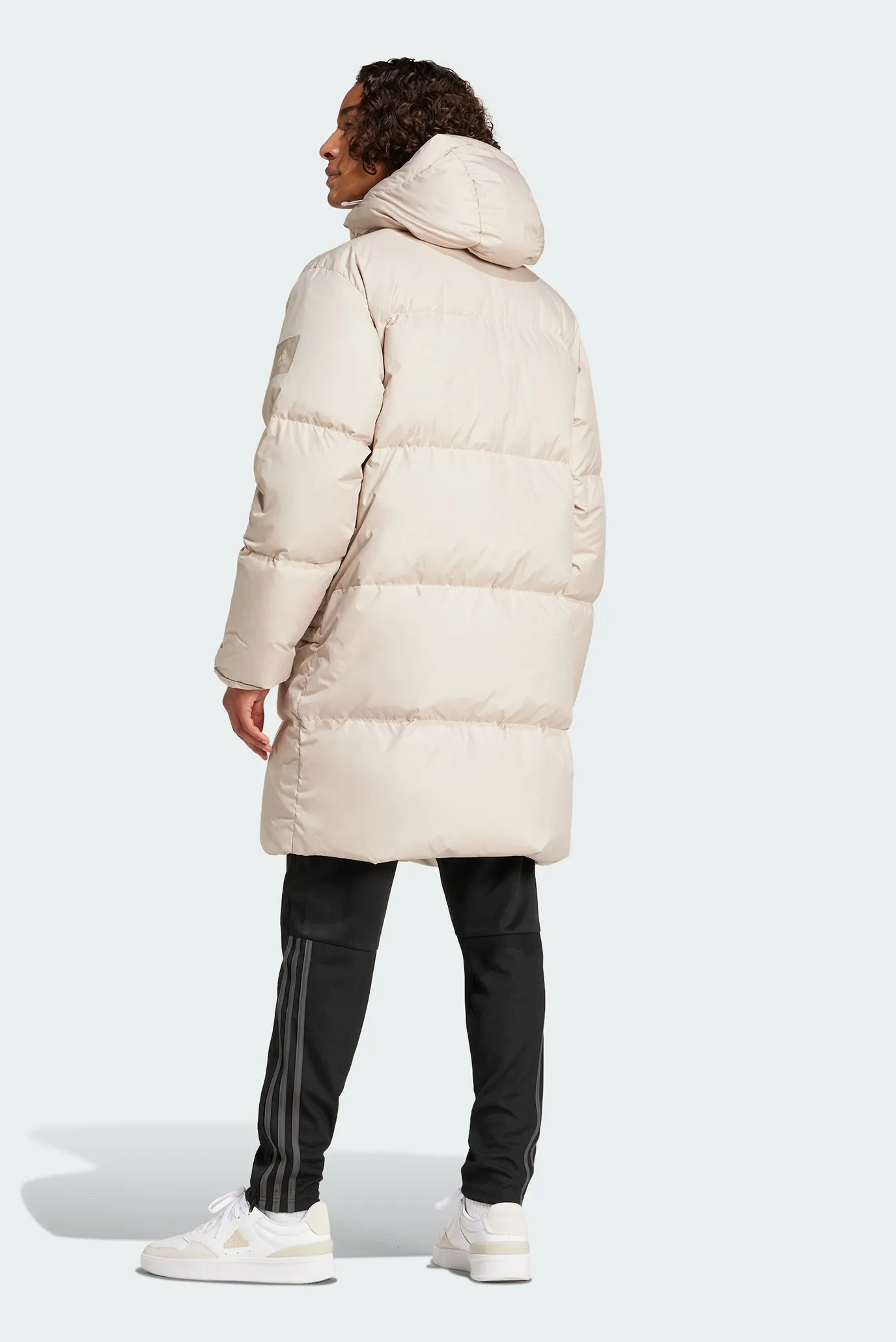 Чоловічий бежевий пуховик Big Baffle 3