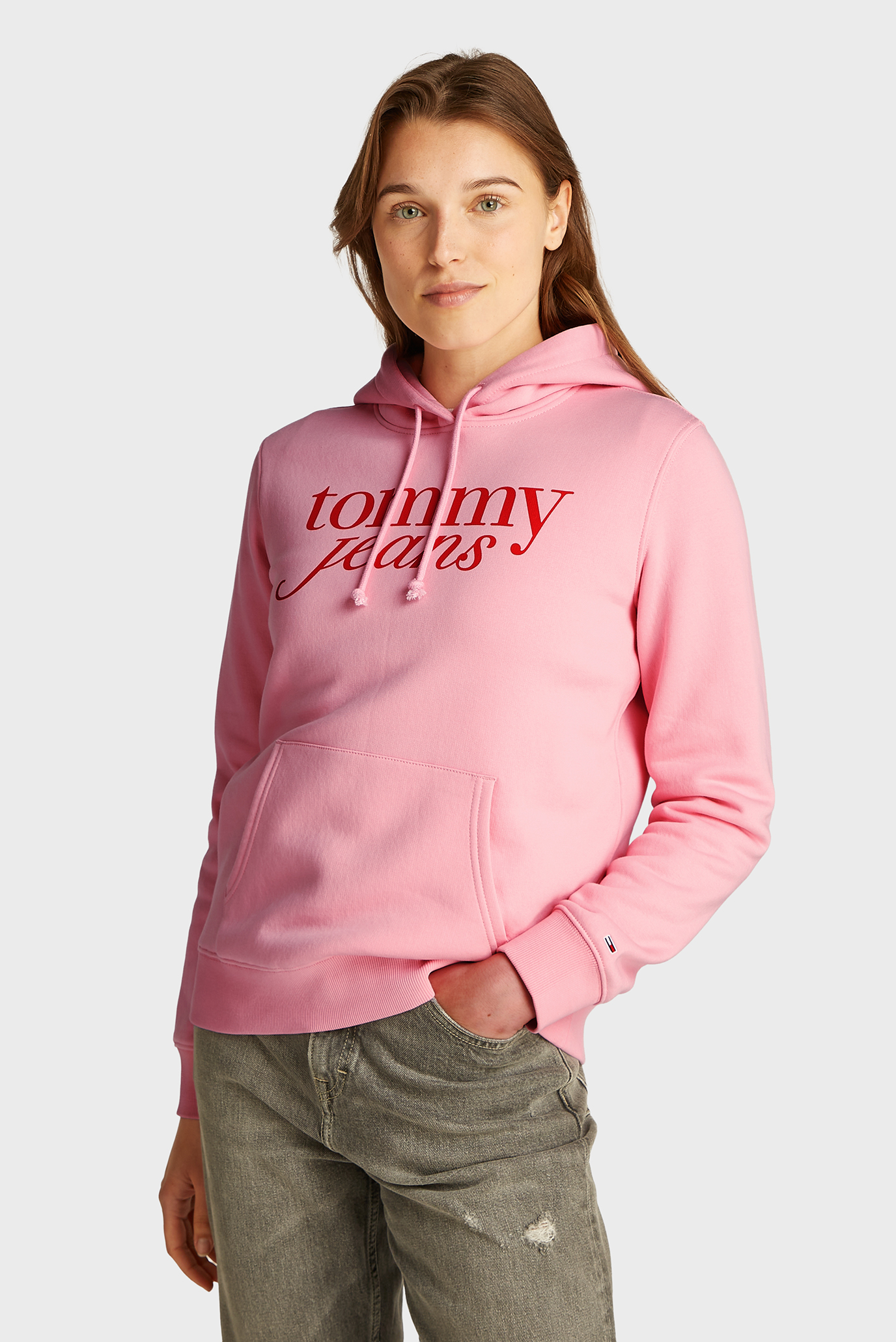 Женское розовое худи TJW REG ESS LOGO HOODIE EXT Розовый S Tommy Jeans DW0DW20170 Женское розовое худи TJW REG ESS LOGO HOODIE EXT Розовый S Tommy Jeans DW0DW20170